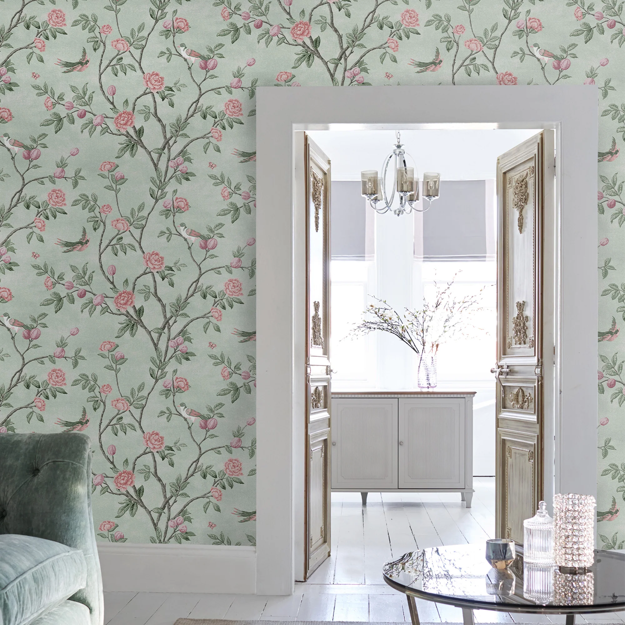 Laura Ashley Eglantine Blush Wallpaper Wallpaper - Image 7