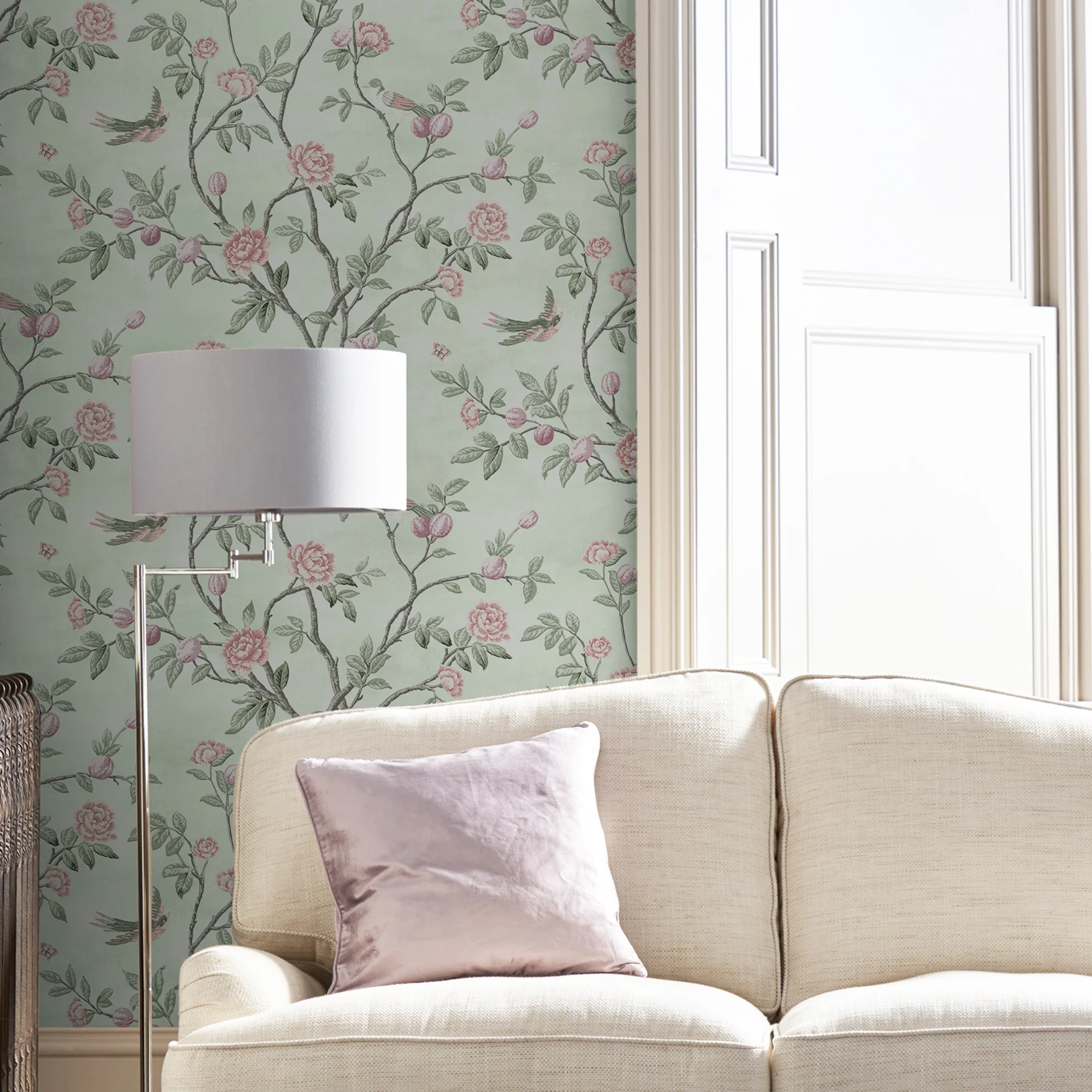 Laura Ashley Eglantine Blush Wallpaper Wallpaper - Image 8