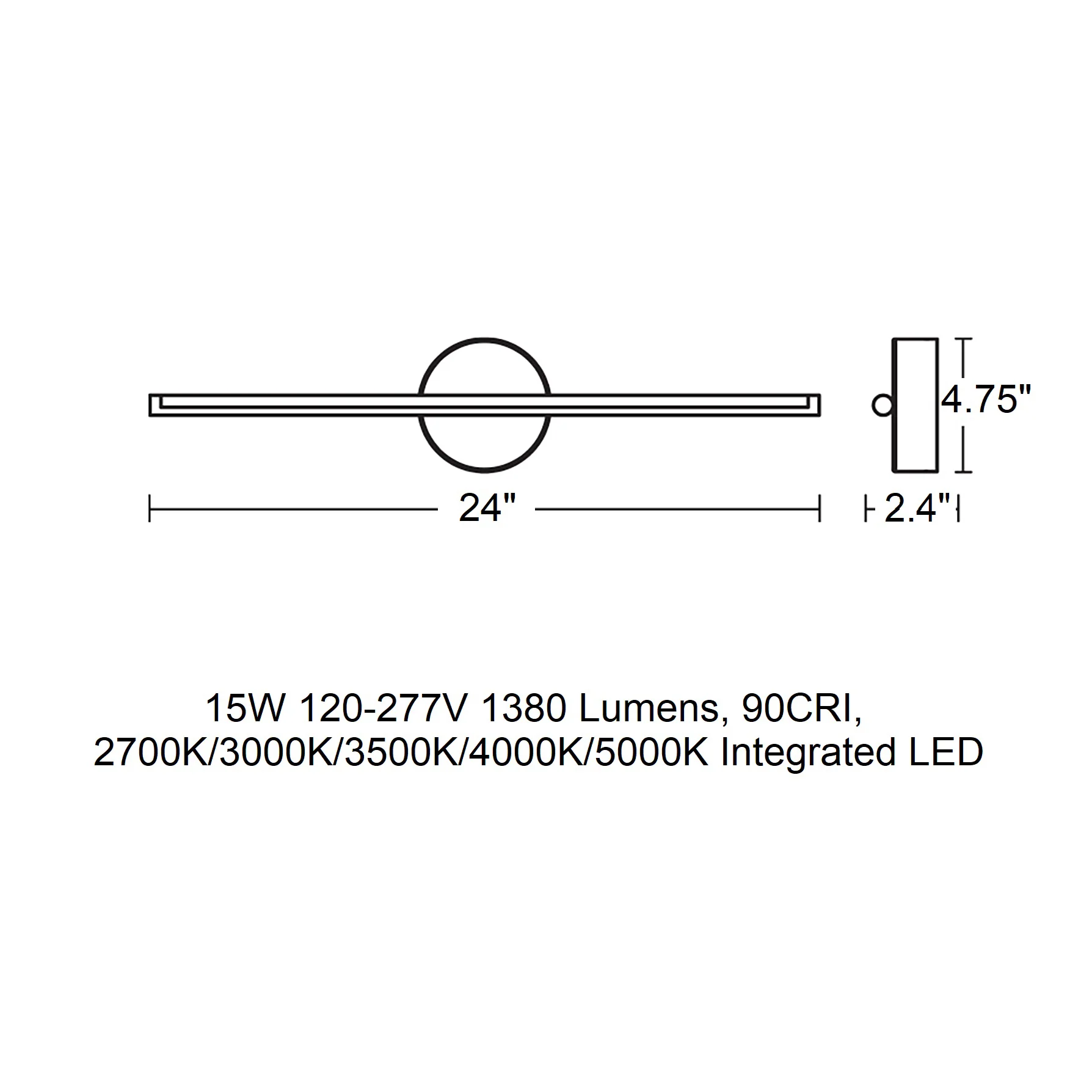 Elizabeth LED Bathroom Vanity Light - Image 9