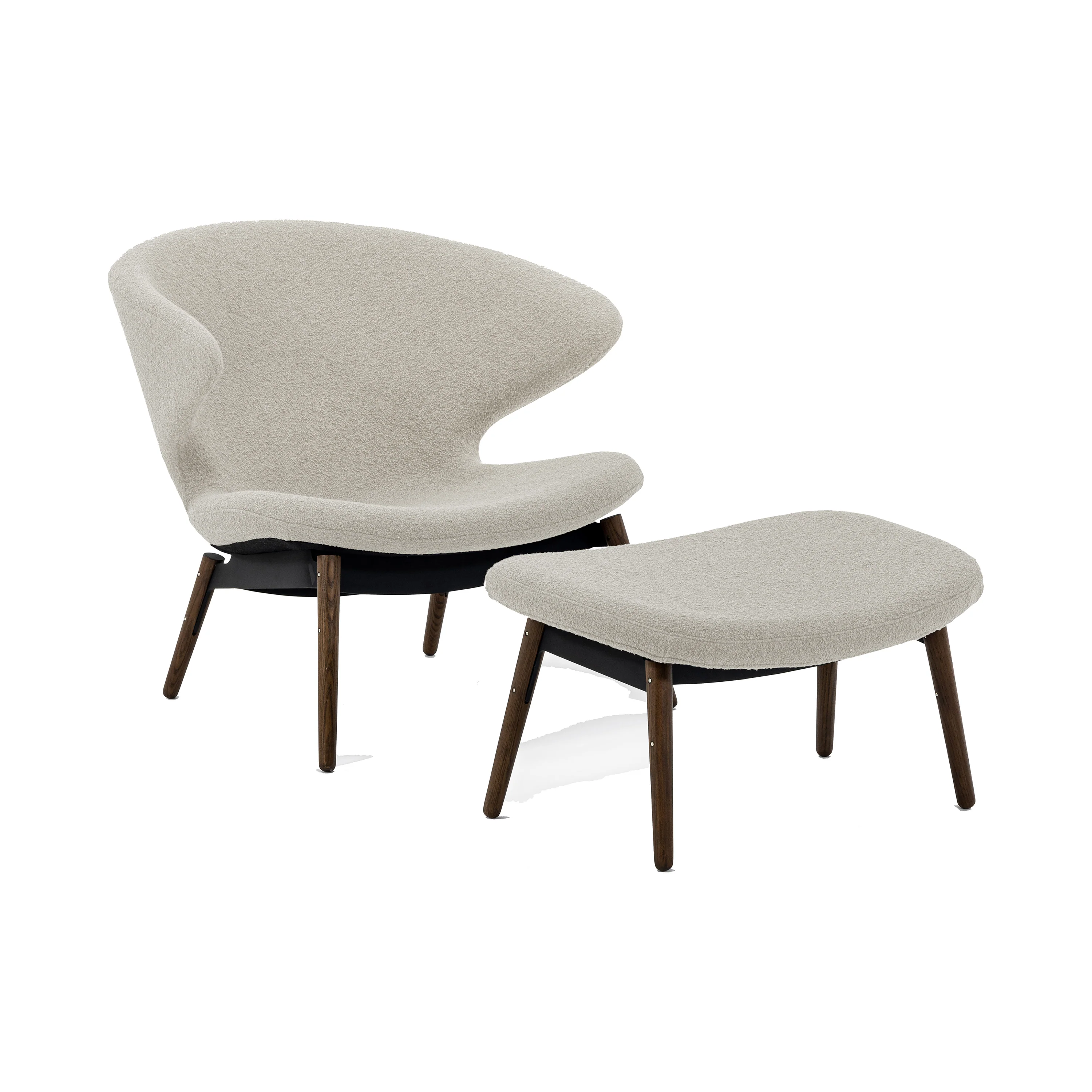 Ella Lounge Chair with Wood Legs - Image 15