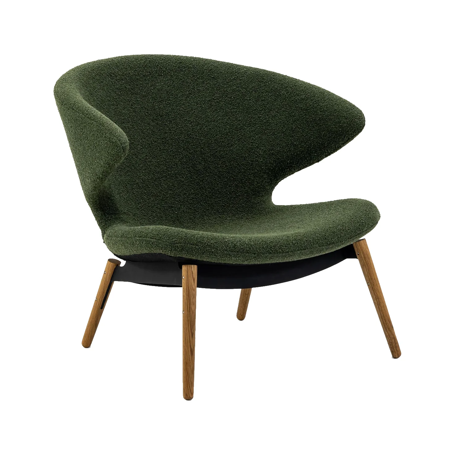 Ella Lounge Chair with Wood Legs - Image 5
