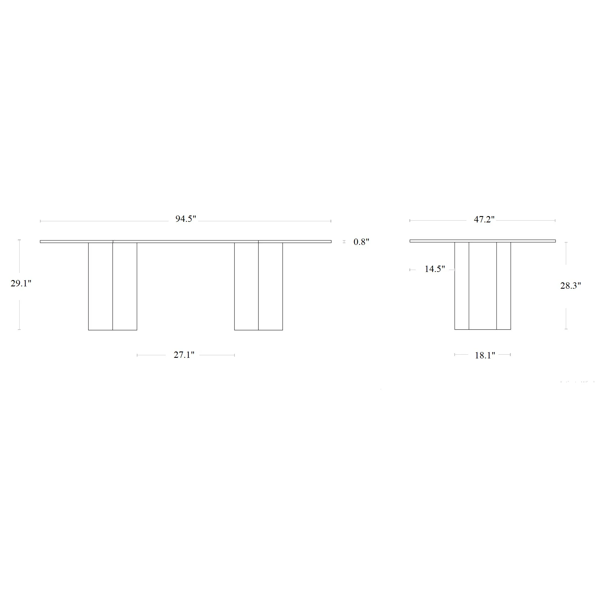 Epic Elliptical Outdoor Dining Table - Image 10