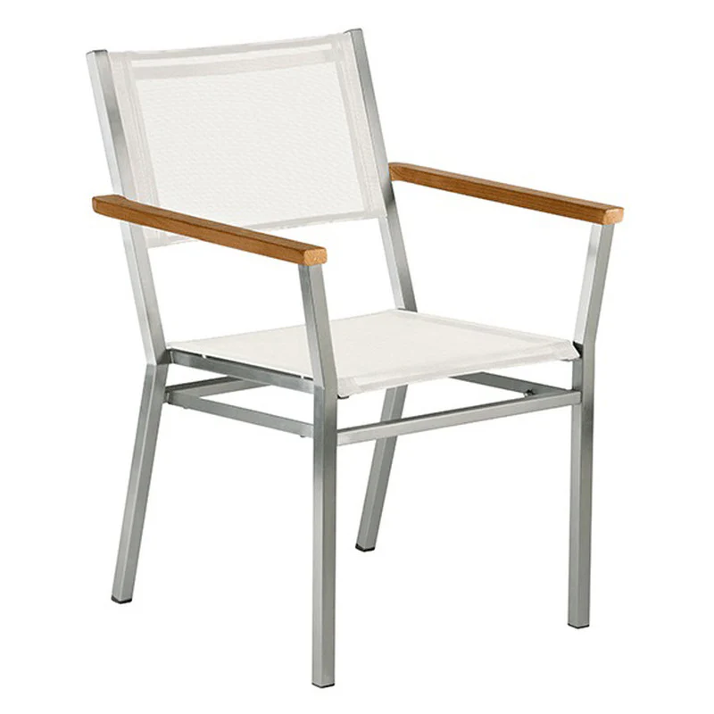 Equinox Outdoor Armchair - Teak Arm - Image 3