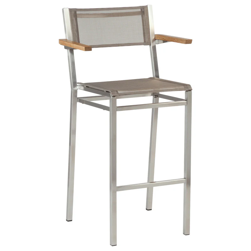 Equinox Outdoor Stool with Armrests - Image 7