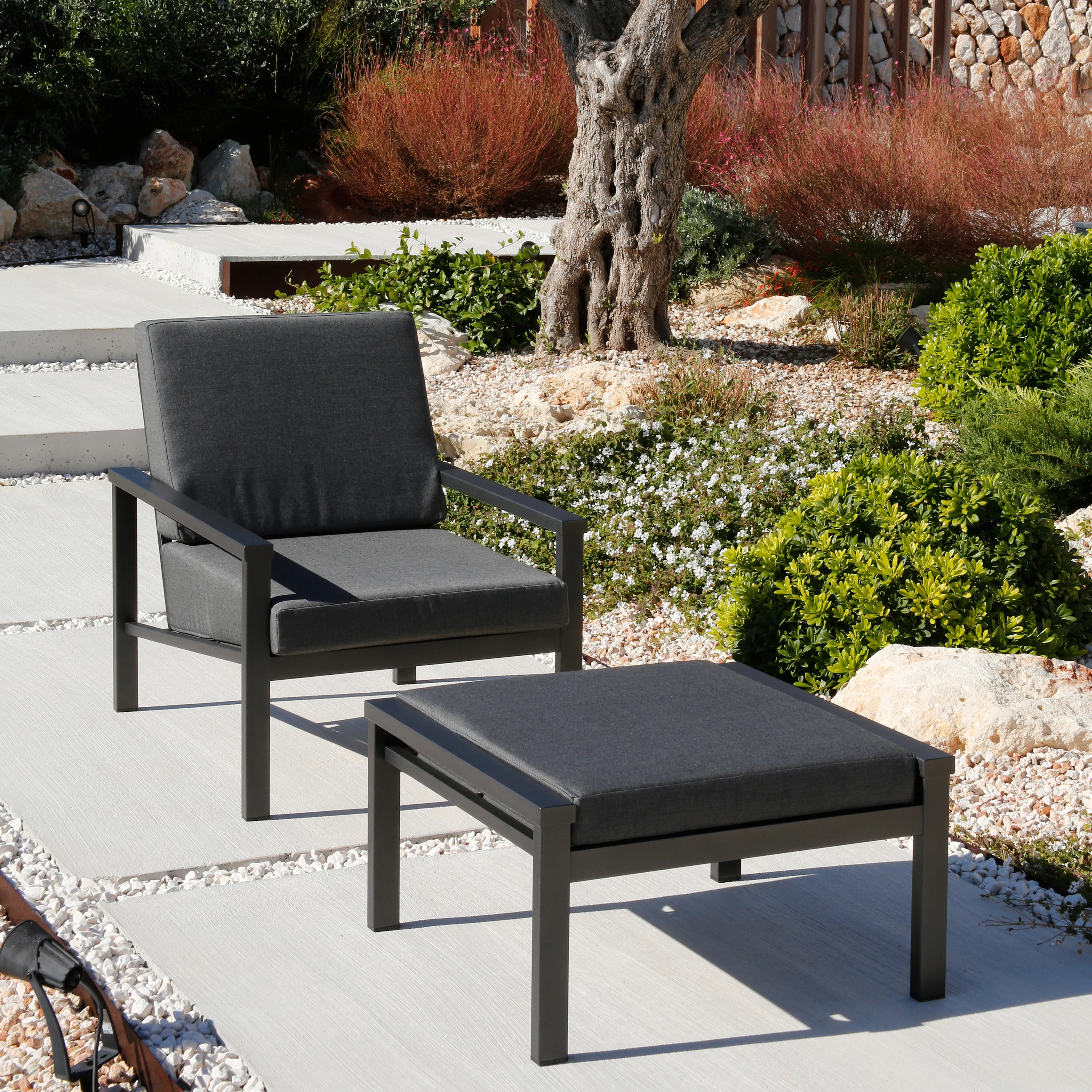 Equinox Painted Deep Seating Outdoor Armchair - Image 16