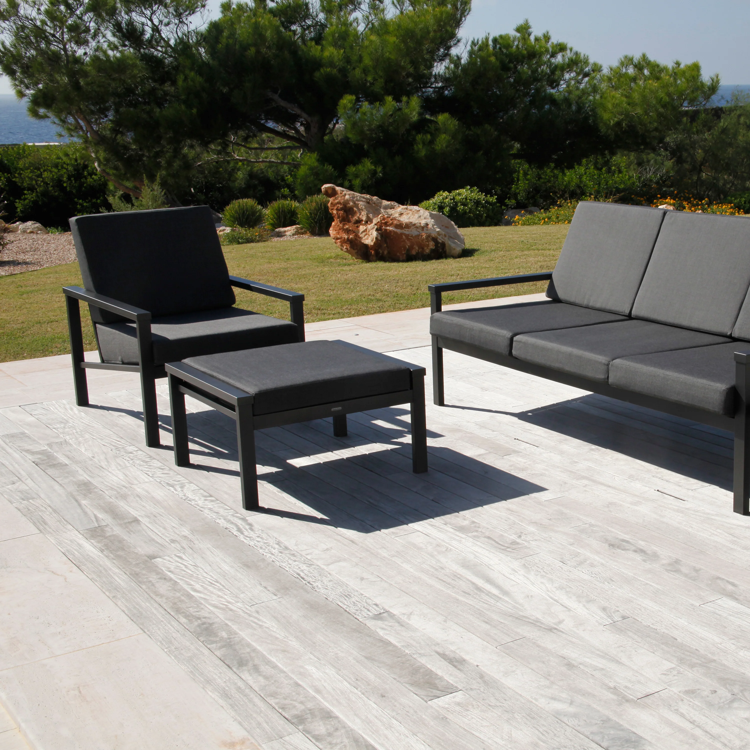 Equinox Painted Deep Seating Outdoor Armchair - Image 18