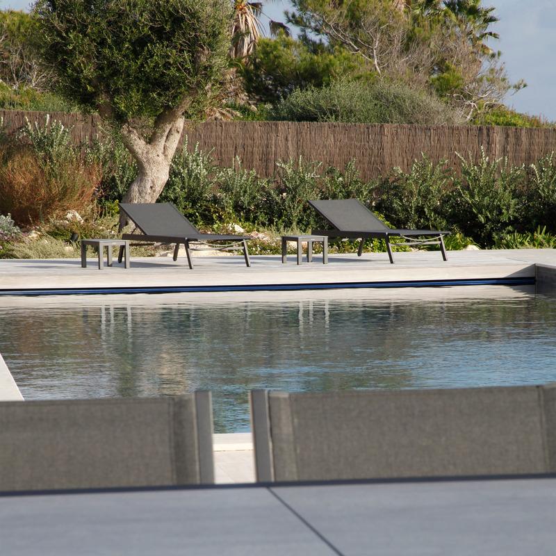 Equinox Painted Square Low Outdoor Coffee Table - Image 5