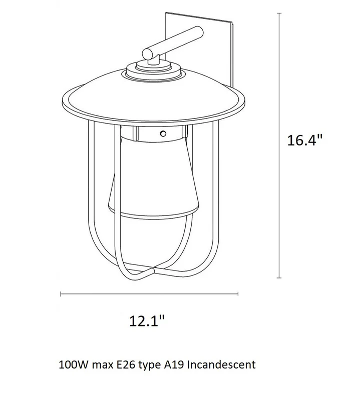 Erlenmeyer Large Outdoor Wall Sconce - Image 6
