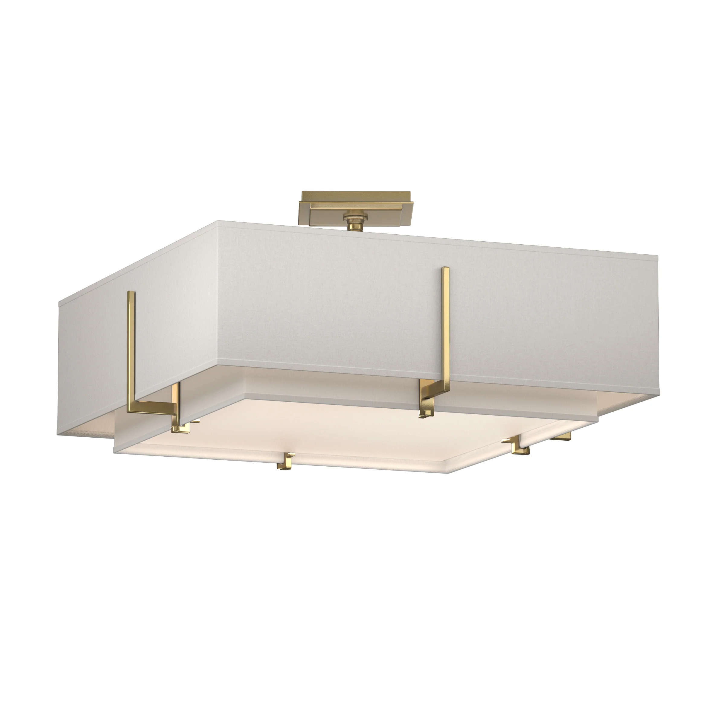 Exos Square Double Shade Semi-Flush Mount - Image 17