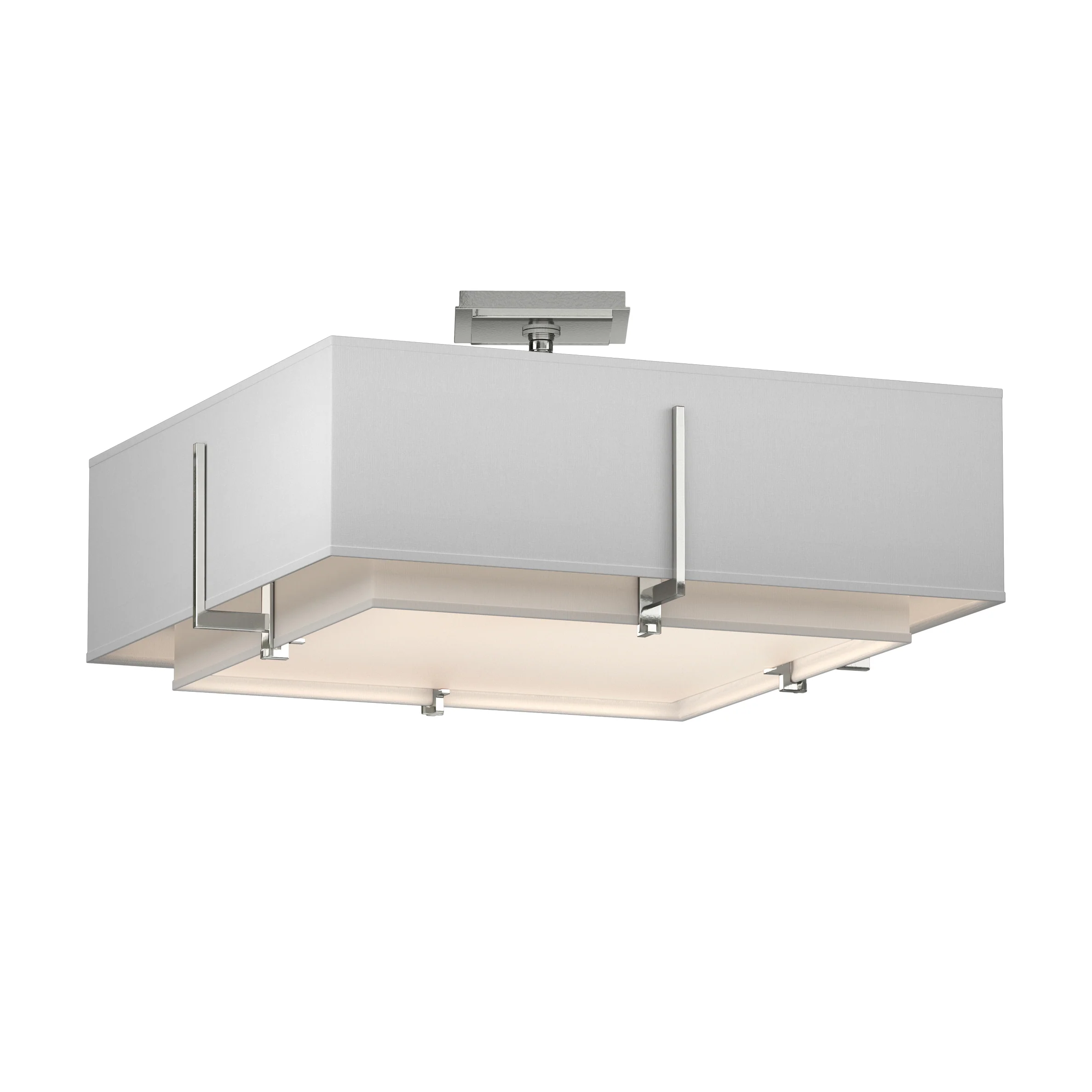 Exos Square Double Shade Semi-Flush Mount - Image 20