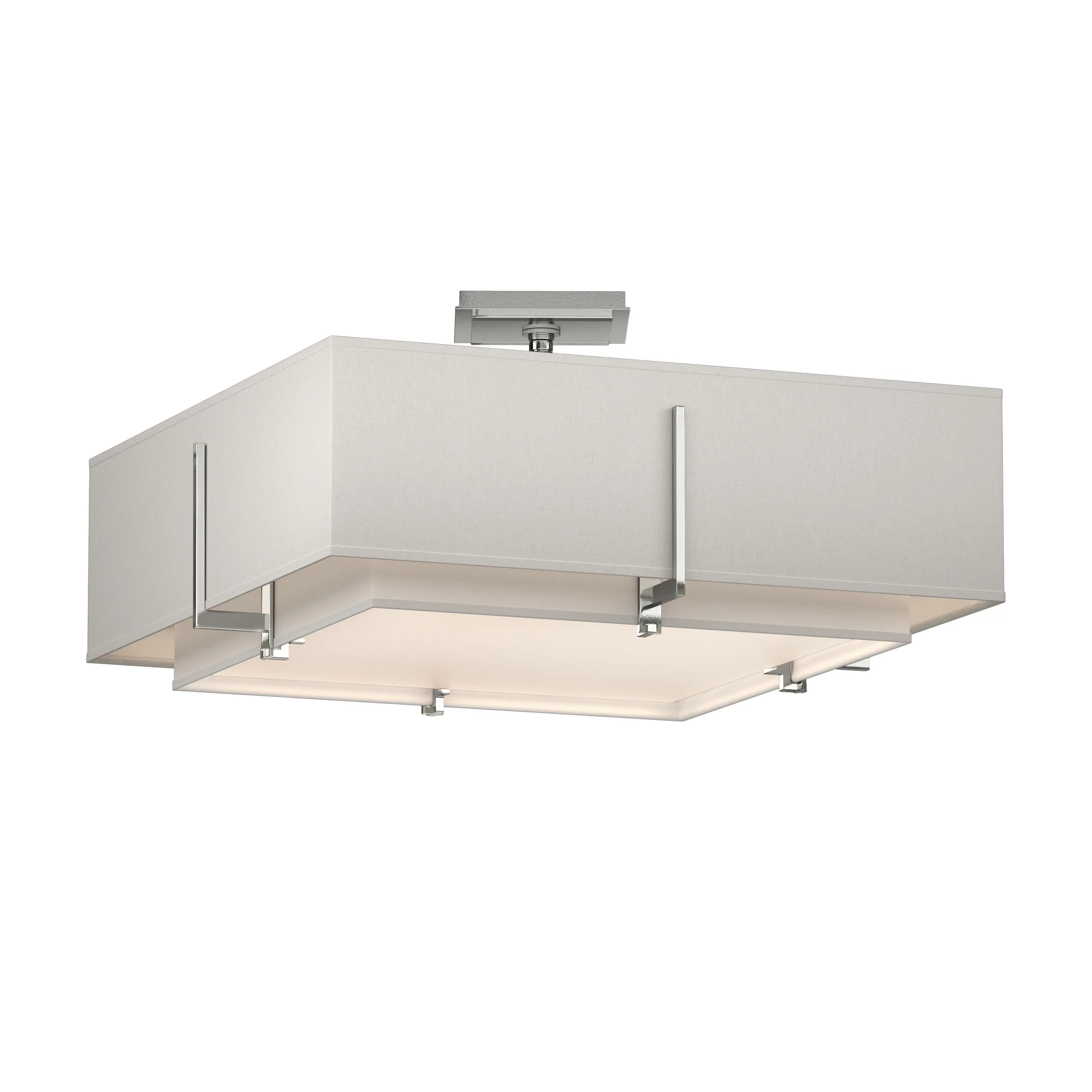Exos Square Double Shade Semi-Flush Mount - Image 24