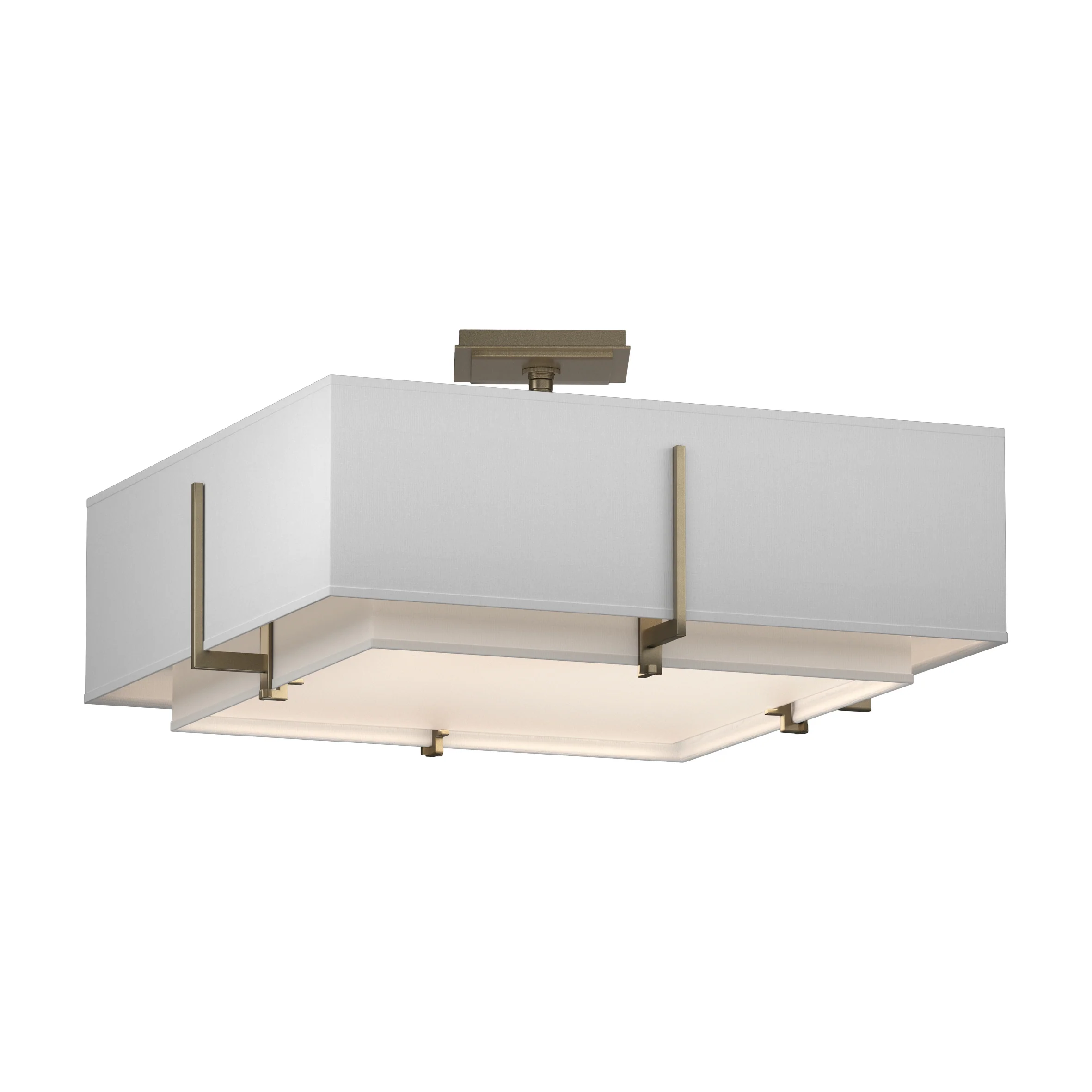 Exos Square Double Shade Semi-Flush Mount - Image 28