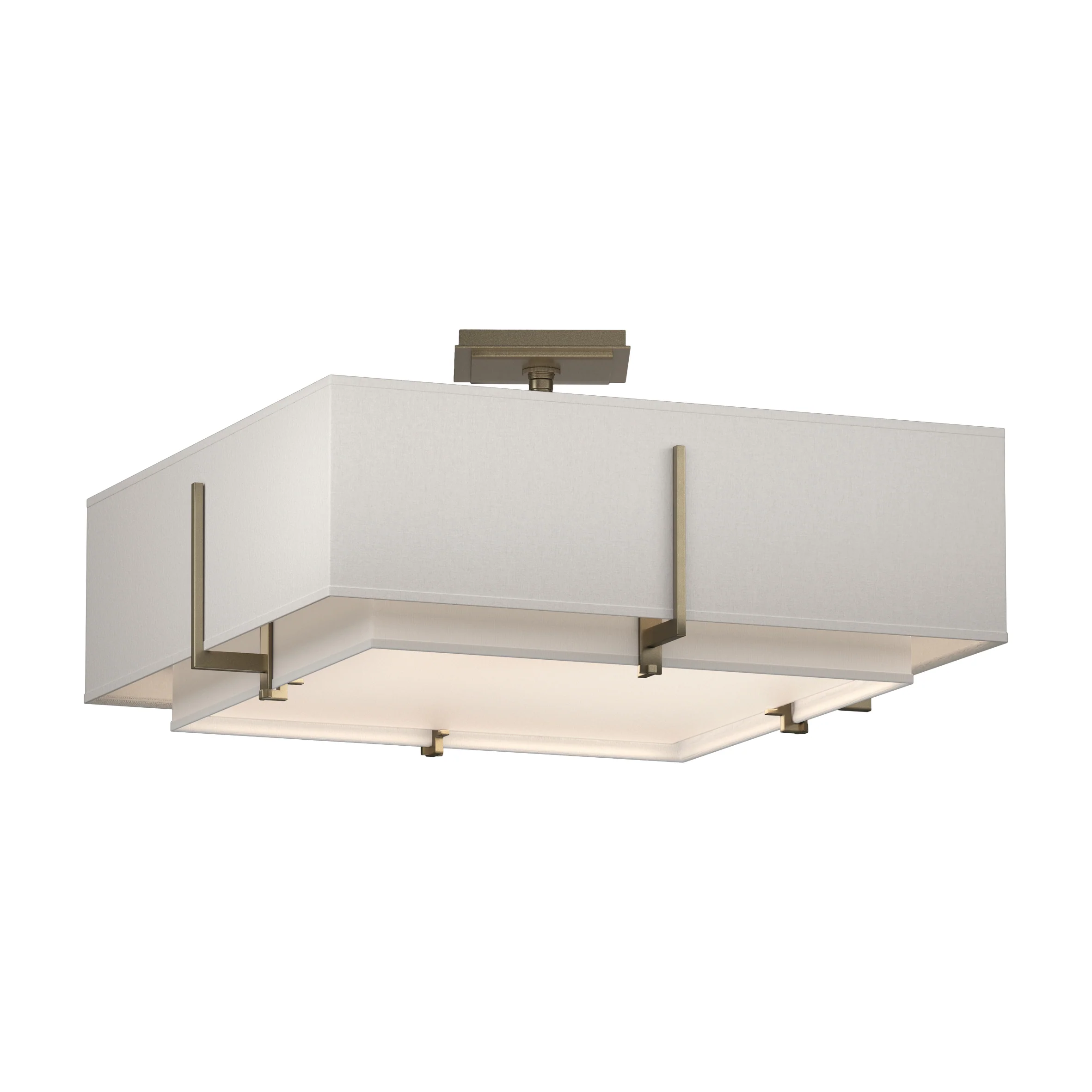 Exos Square Double Shade Semi-Flush Mount - Image 29