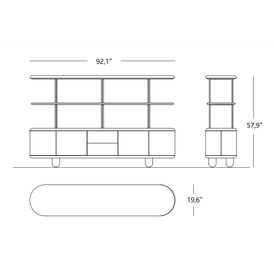 Explorer Shelving System - 4 Doors with 2 Drawers - Image 13