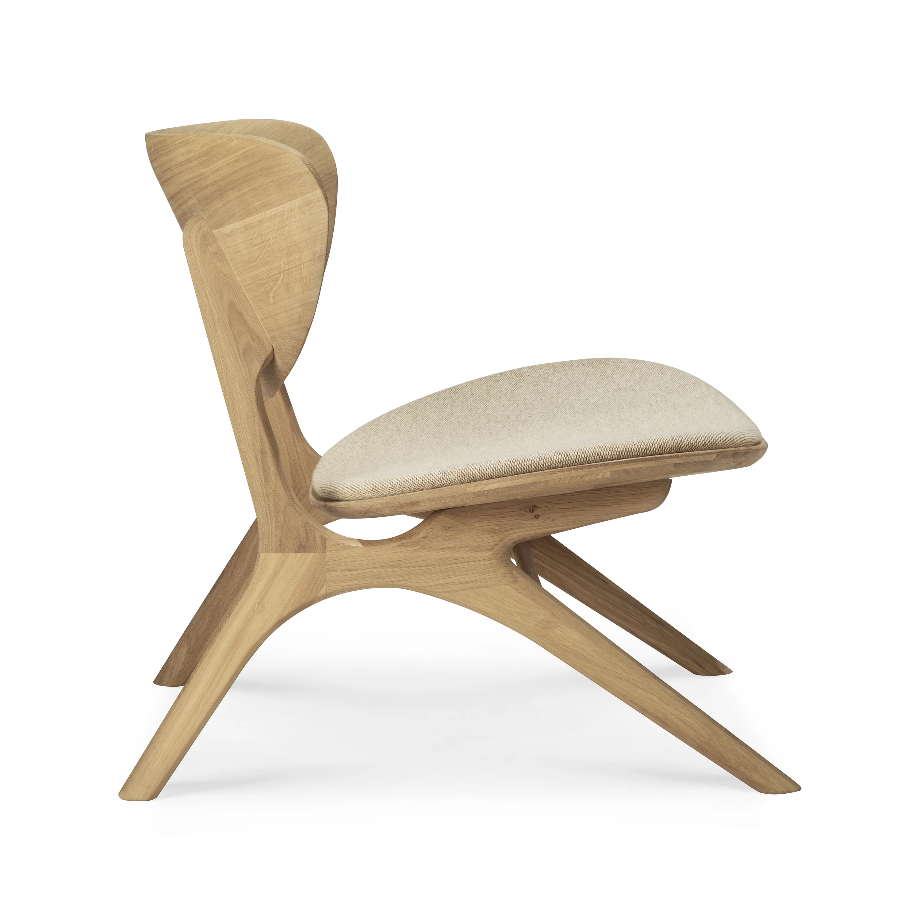 Eye Lounge Chair with Upholstered Seat - Image 4