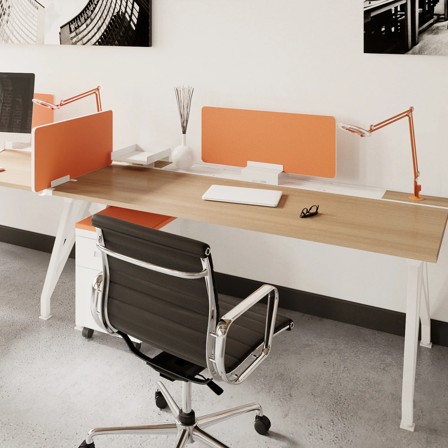 Eyhov Rail Duo Side by Side Desk - Image 8