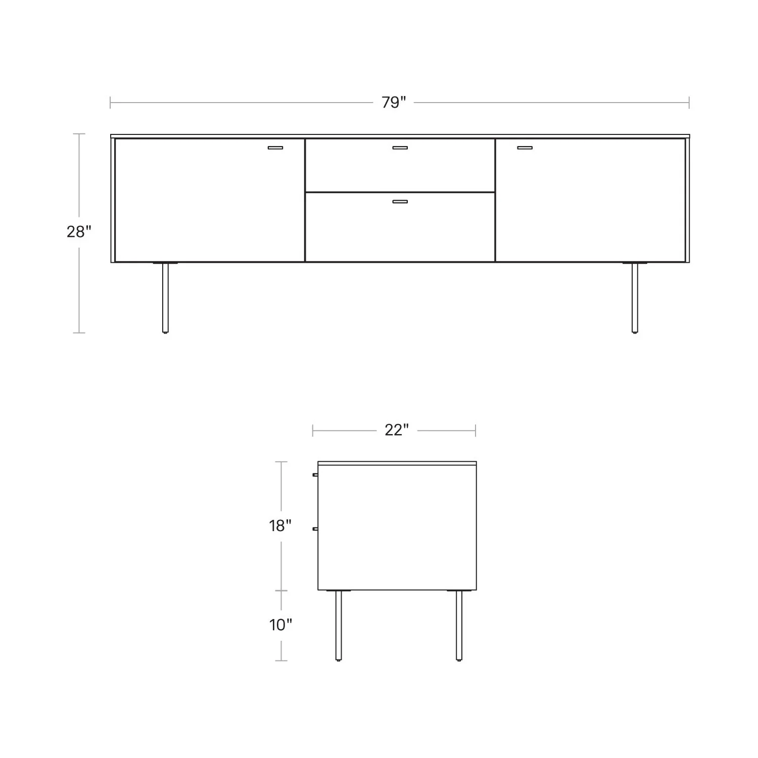 Fable 2 Door/2 Drawer Console - Image 16