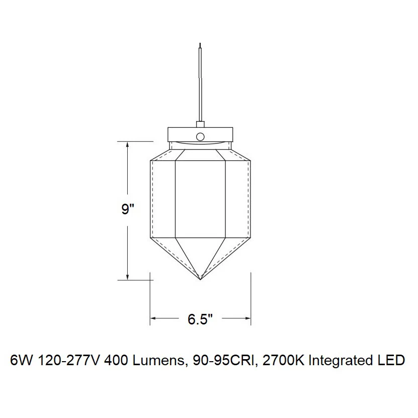 Facet LED Pendant Light - Image 9