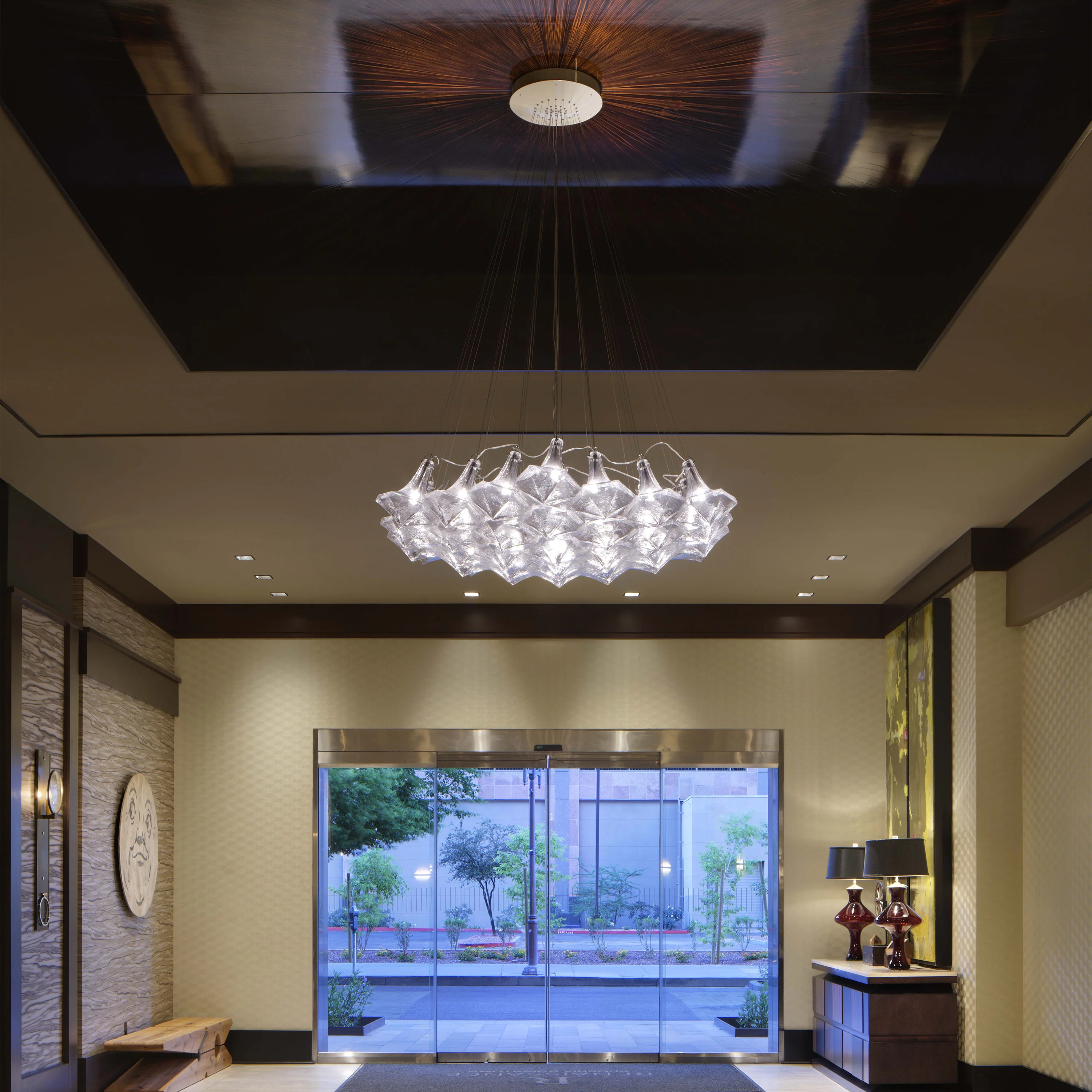 Facet Sculpture Cluster Pendant Light - Image 6