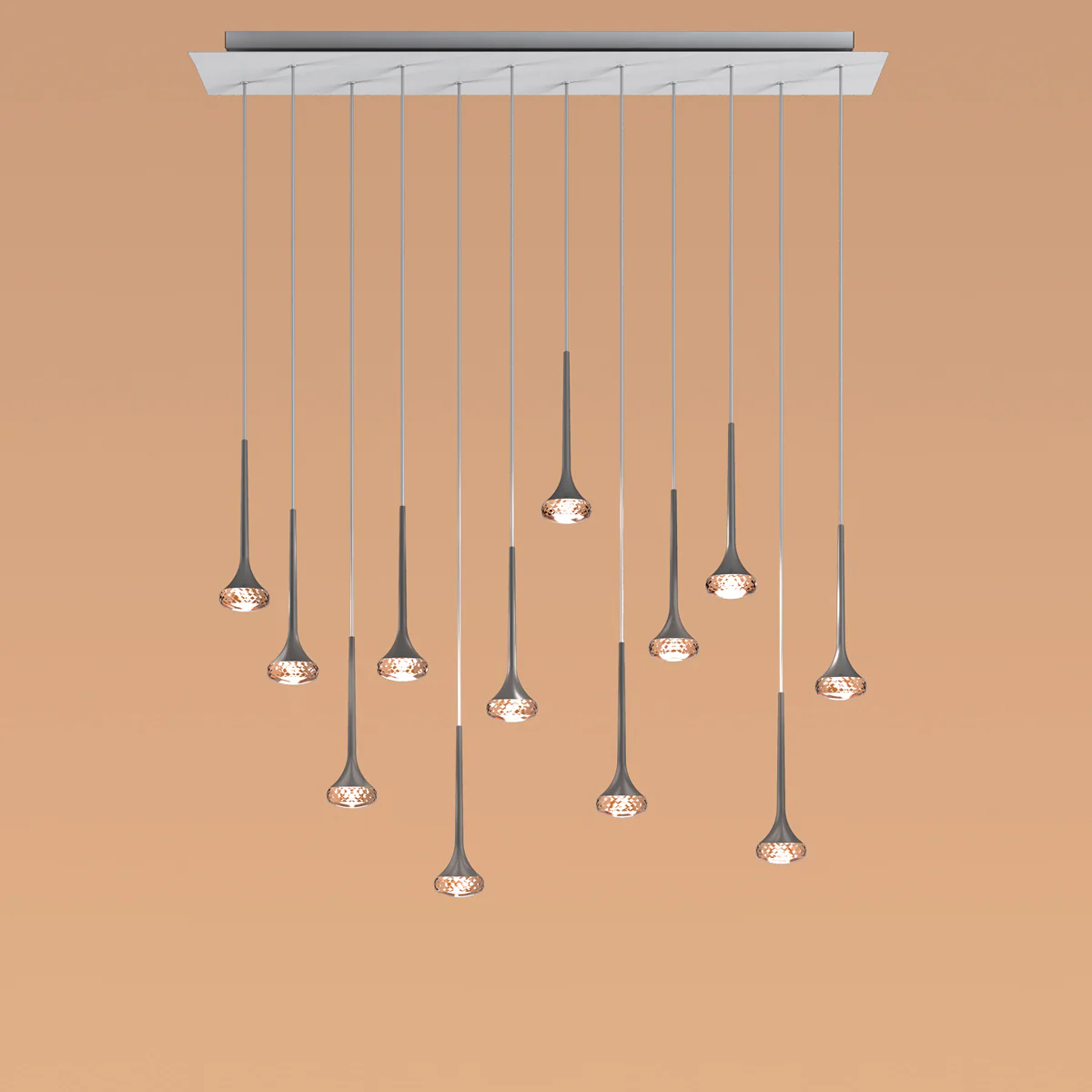 Fairy 12 Light Linear Cluster Pendant Light - Image 4