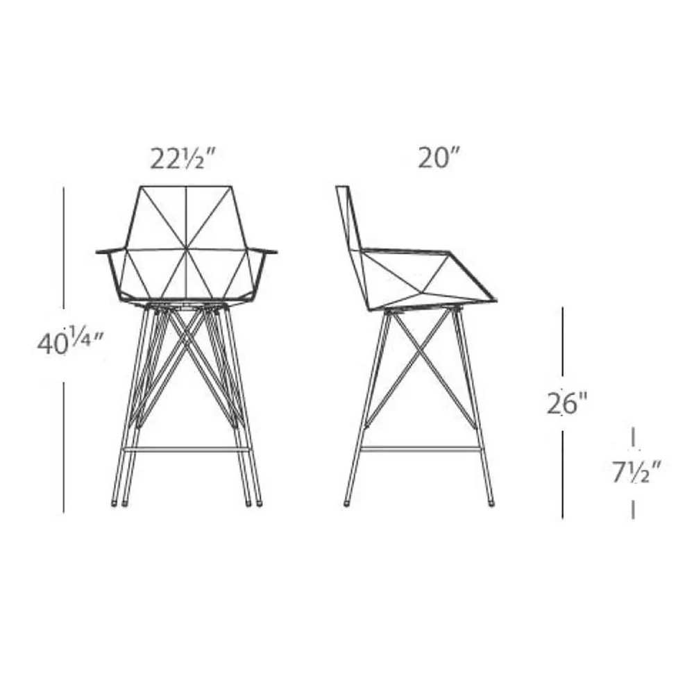 Faz Arm Outdoor Stool (Set of 4) - Image 11