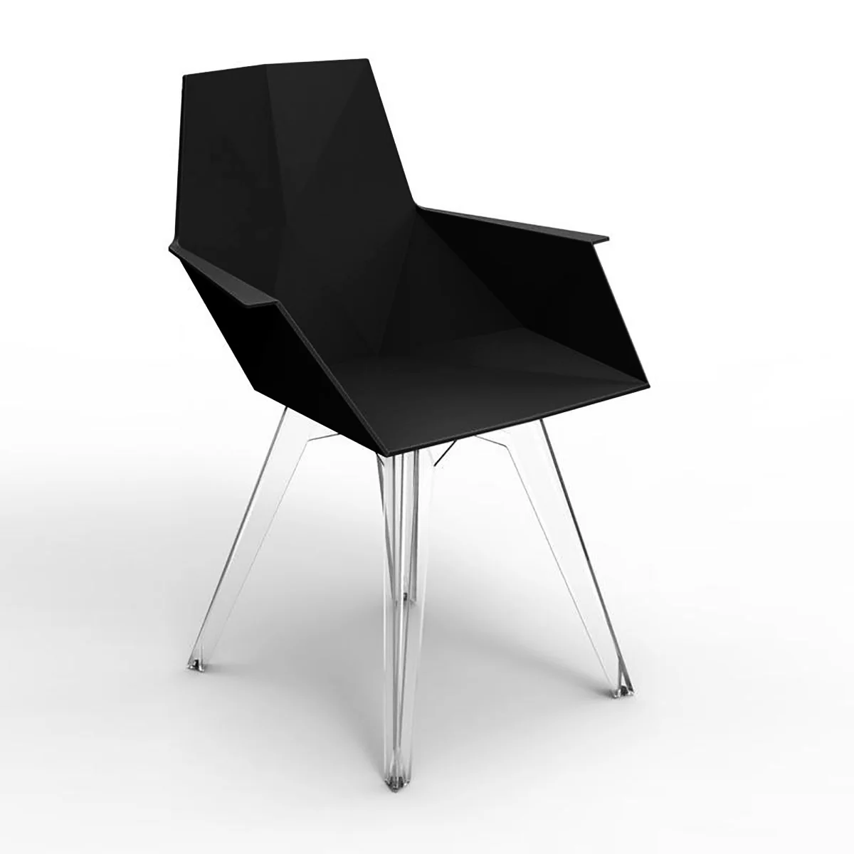 Faz Outdoor Armchair Clear Polycarbonate Legs (Set of 4)