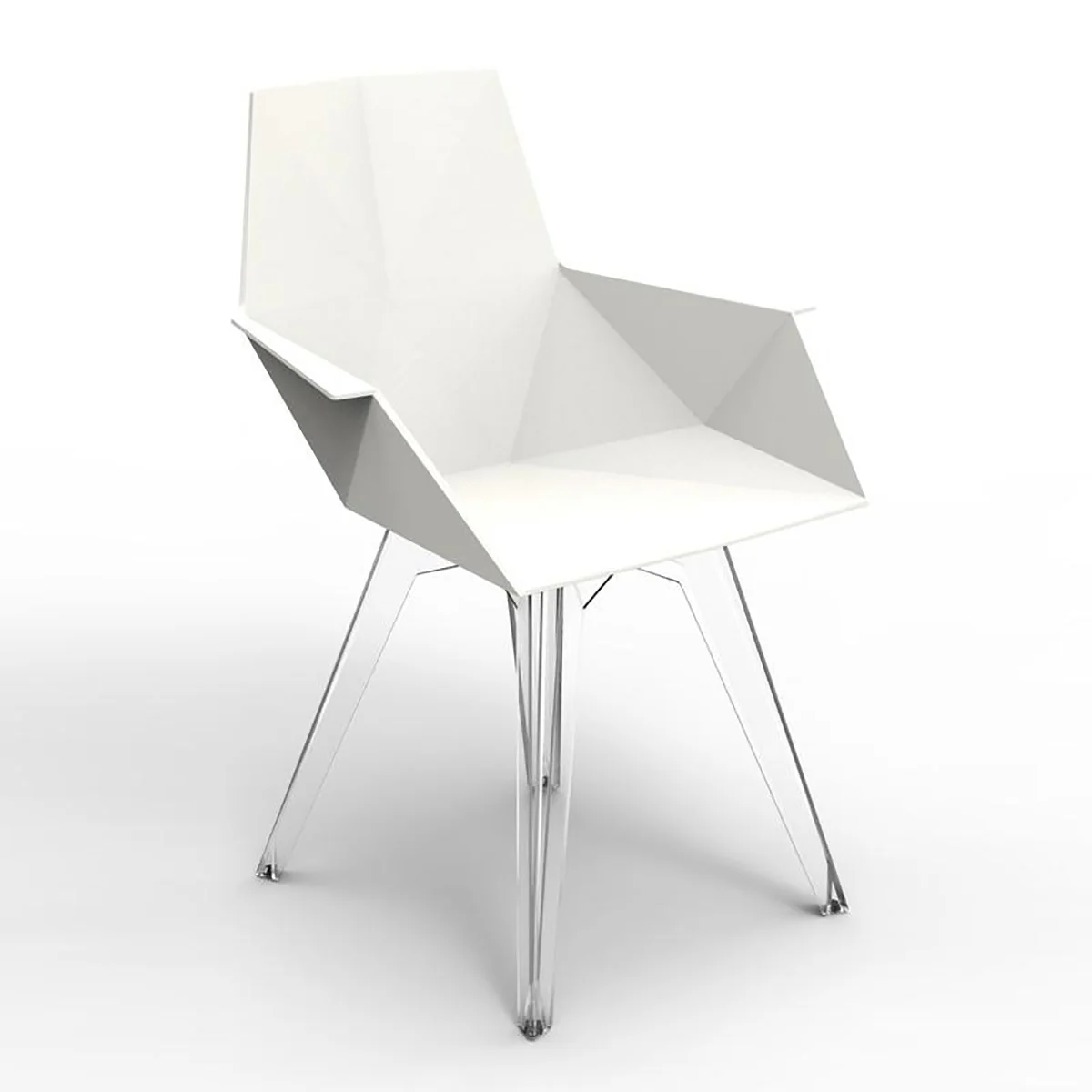 Faz Outdoor Armchair Clear Polycarbonate Legs (Set of 4) - Image 3