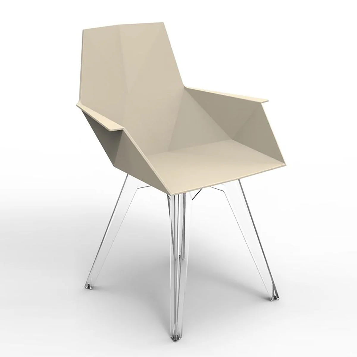 Faz Outdoor Armchair Clear Polycarbonate Legs (Set of 4) - Image 4