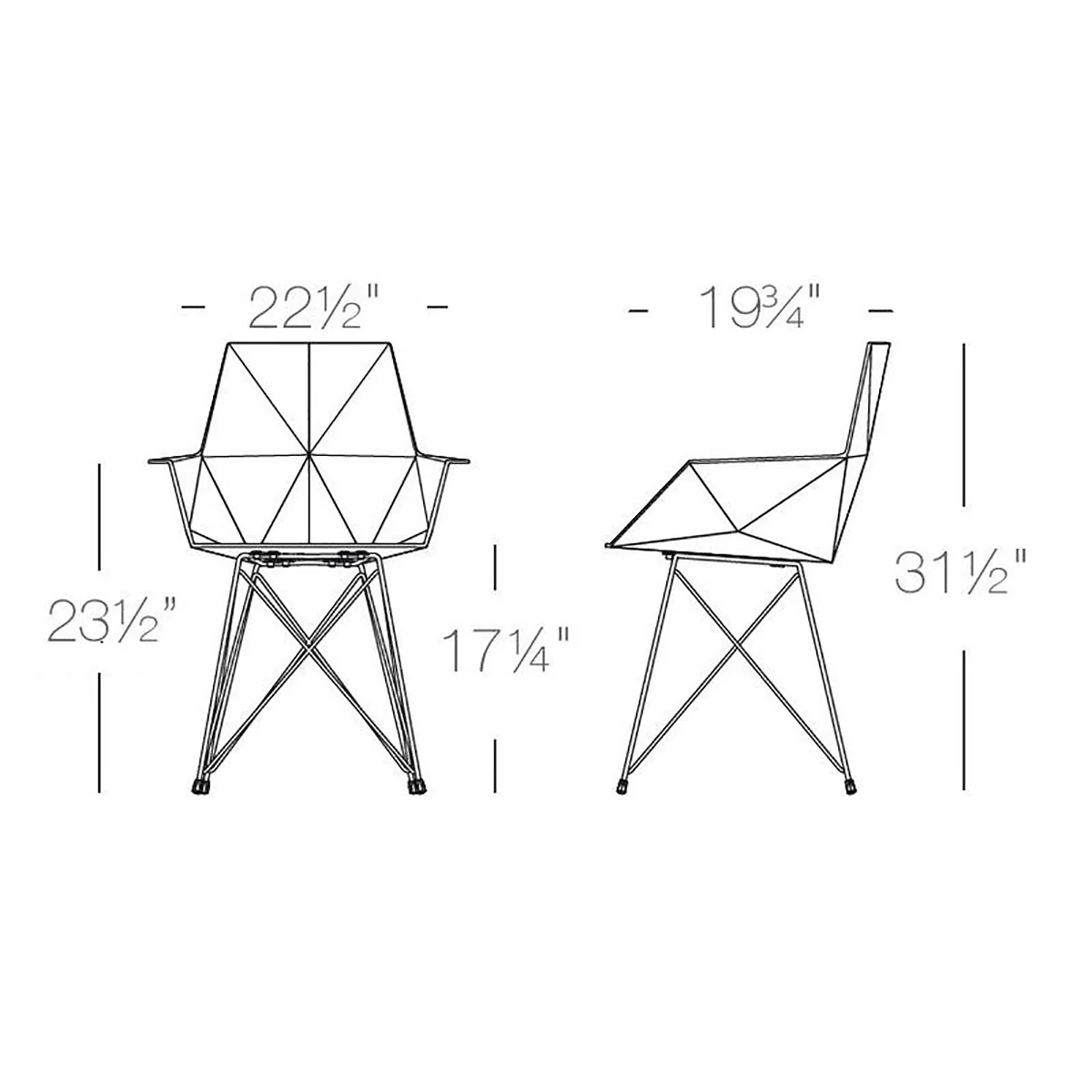Faz Outdoor Armchair Stainless Steel Legs (Set of 4) - Image 20