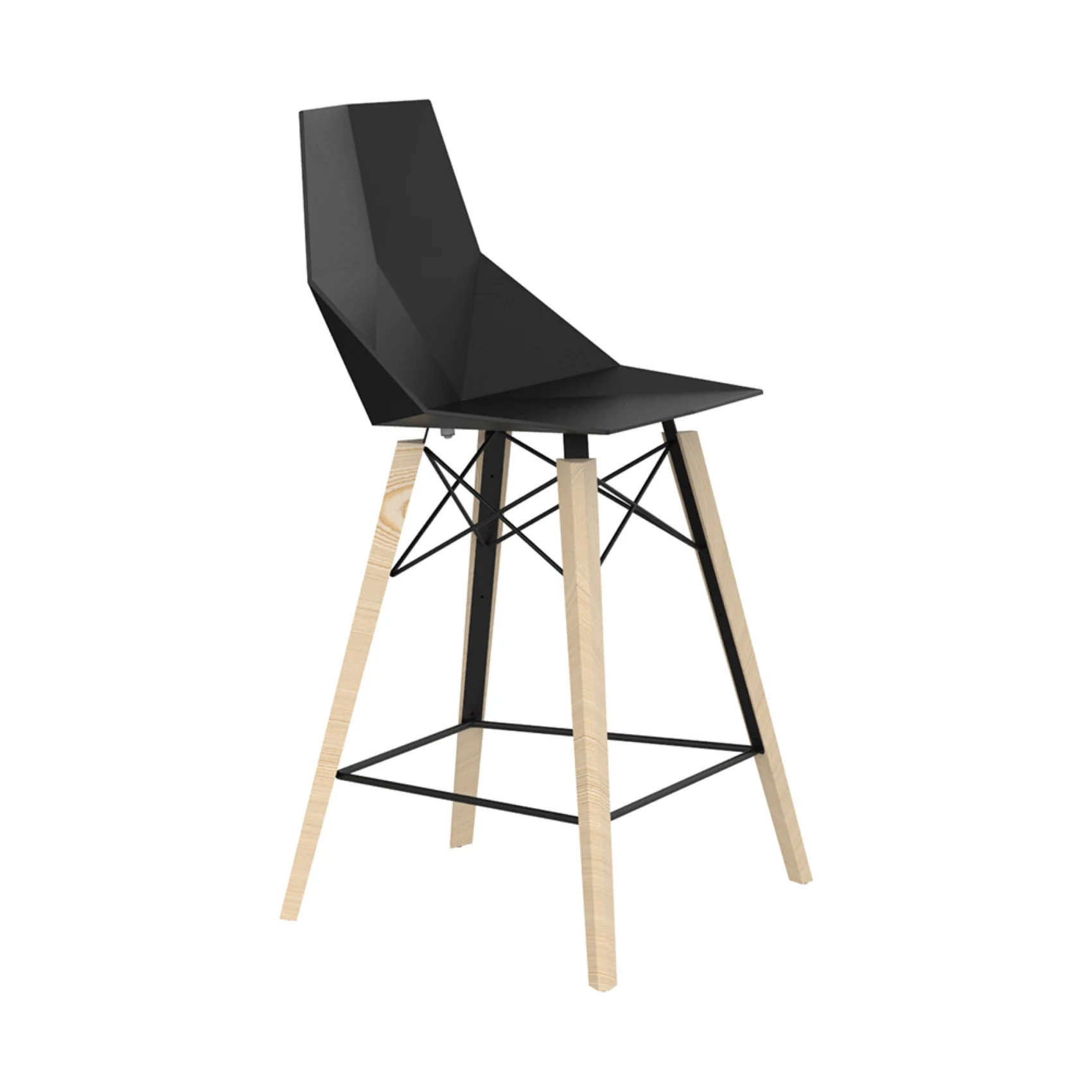 Faz Wood Stool (Set of 4) - Image 3