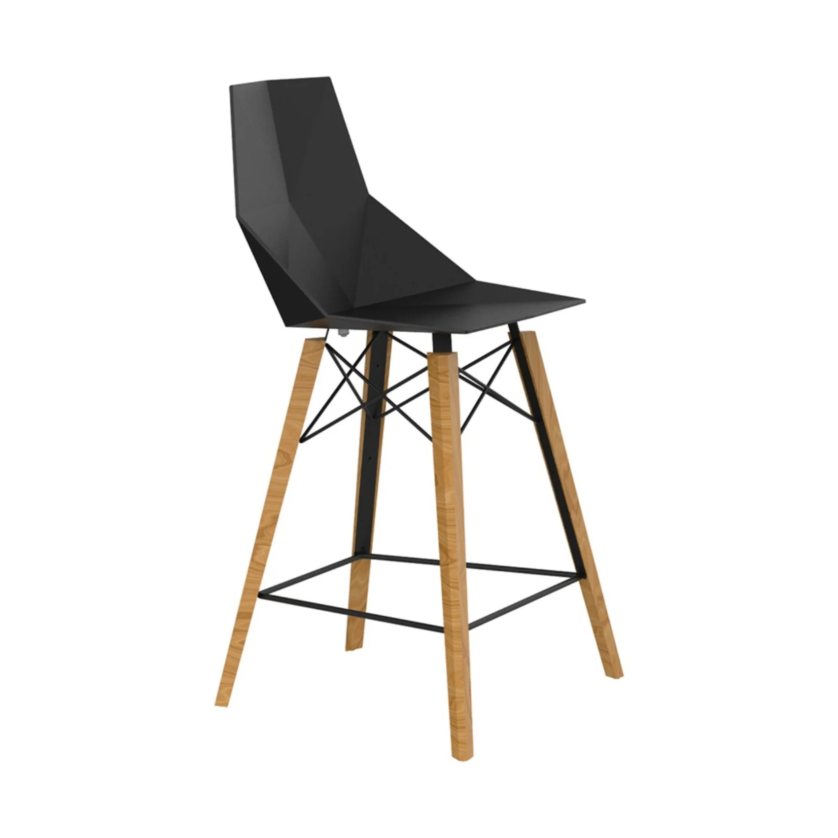 Faz Wood Stool (Set of 4) - Image 4