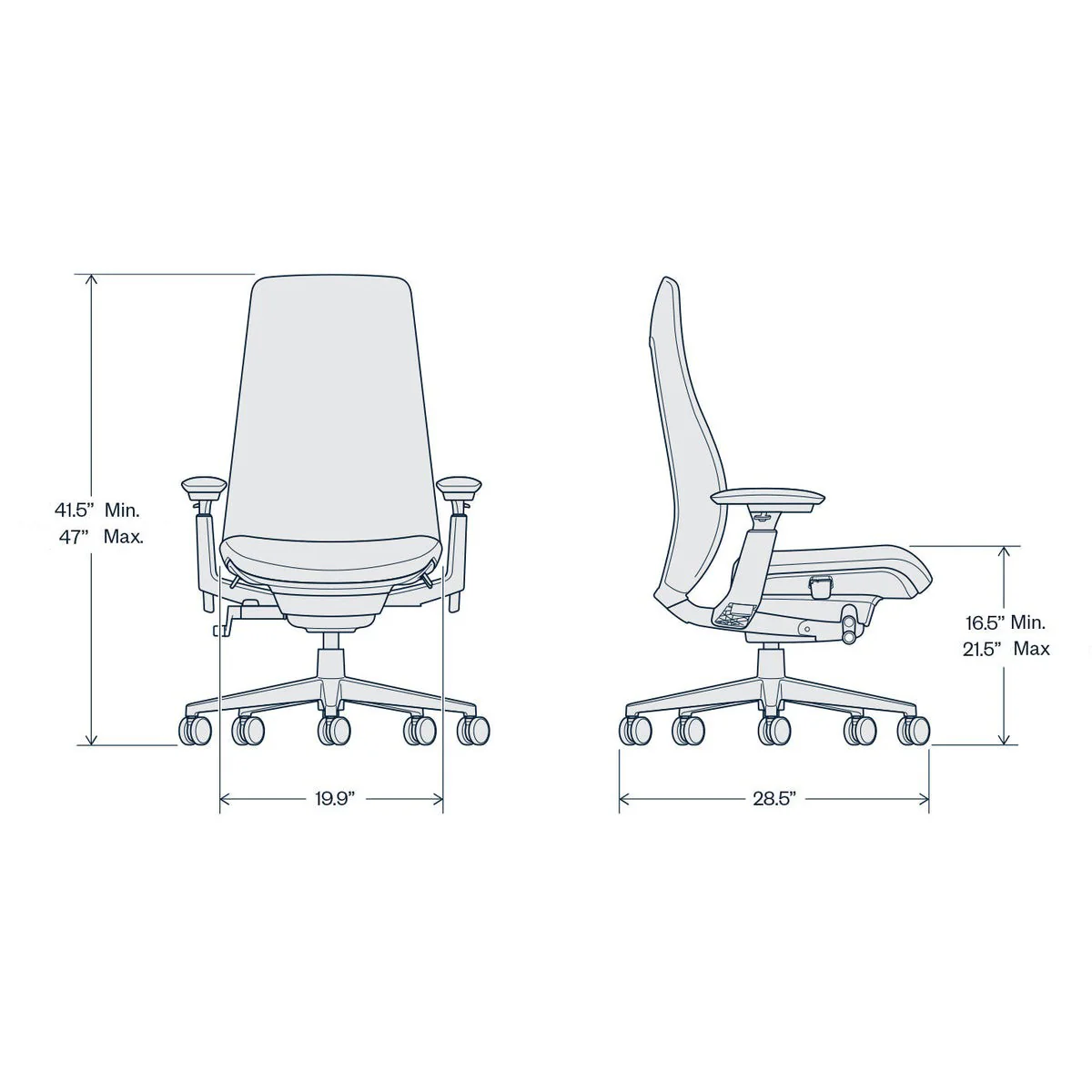Fern Digital Knit Office Chair - Image 49