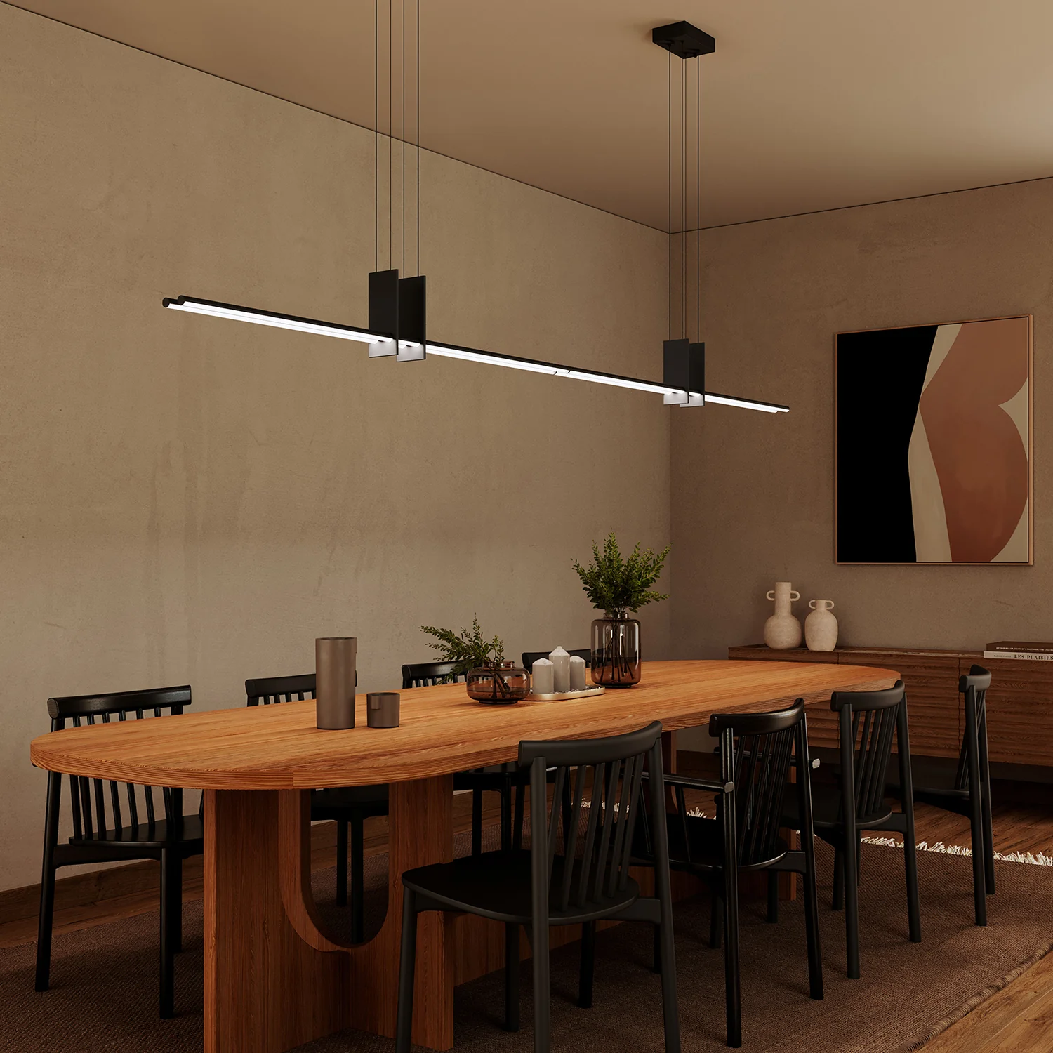 Fino Duo LED Linear Pendant Light - Image 6