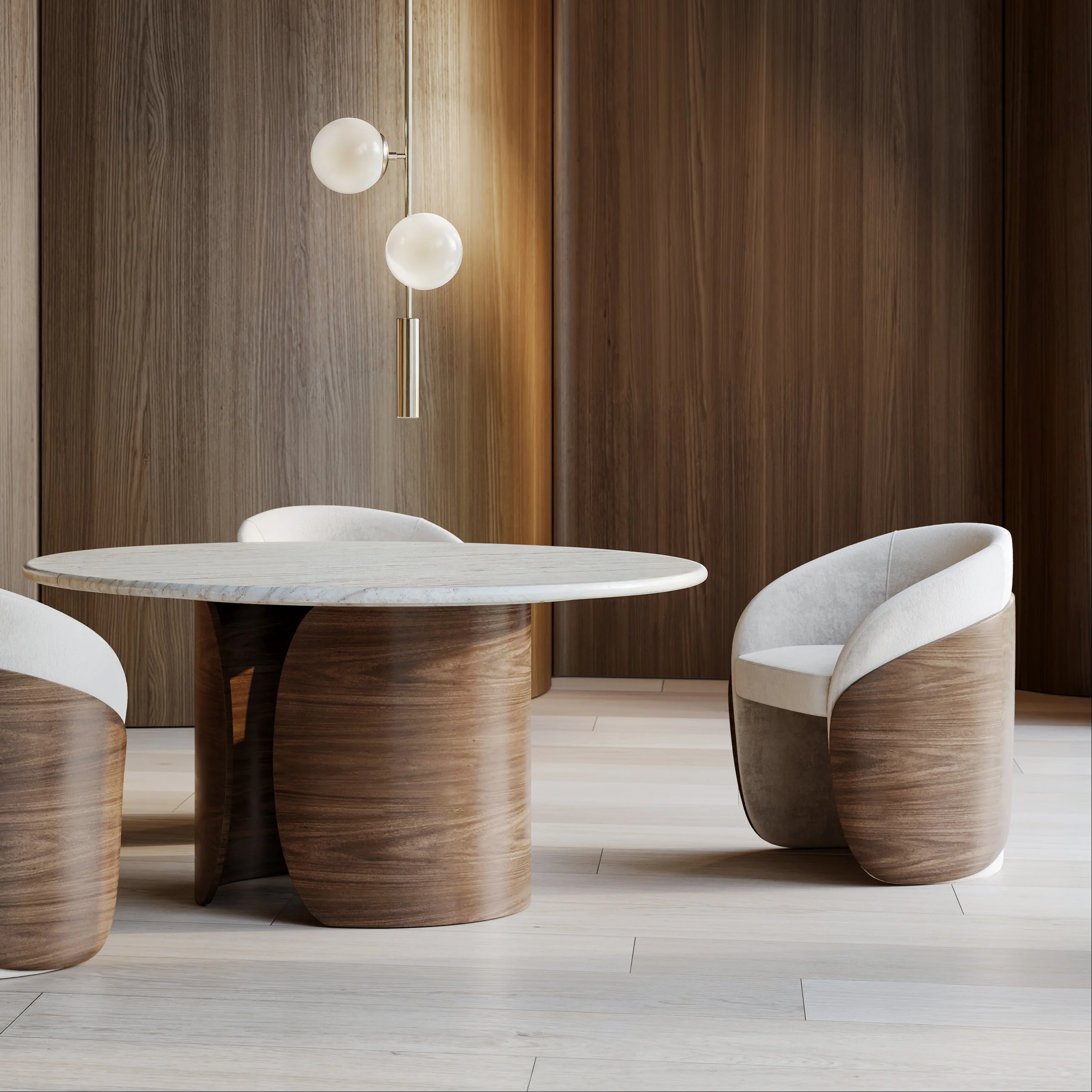 Fleur Wood Back Dining Chair - Image 8
