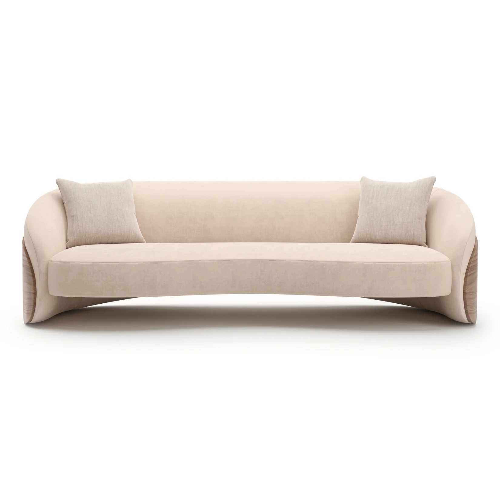 Fleur Wood Back Sofa