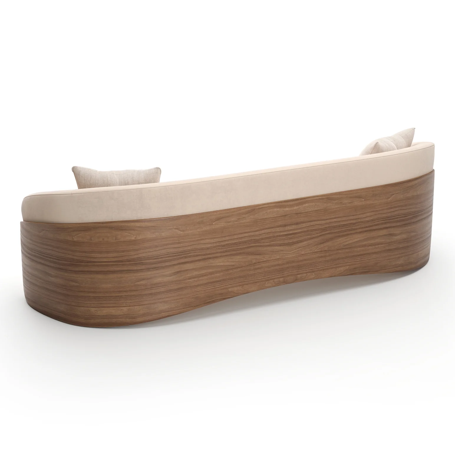 Fleur Wood Back Sofa - Image 4