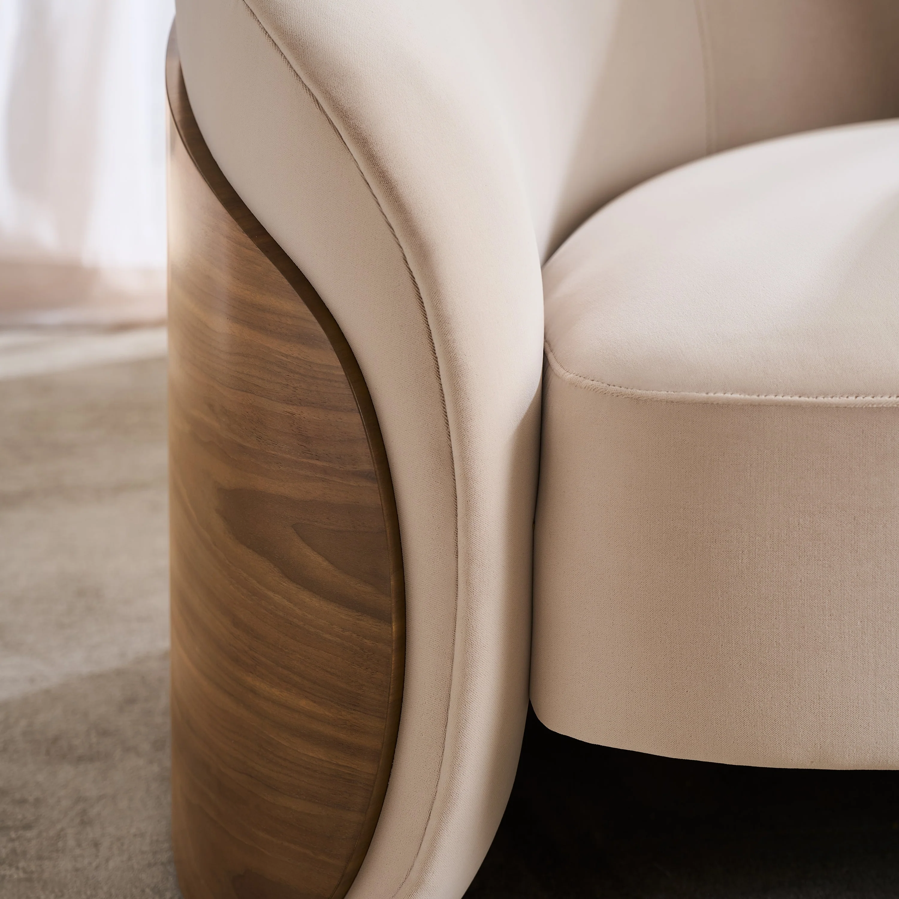 Fleur Wood Back Sofa - Image 8