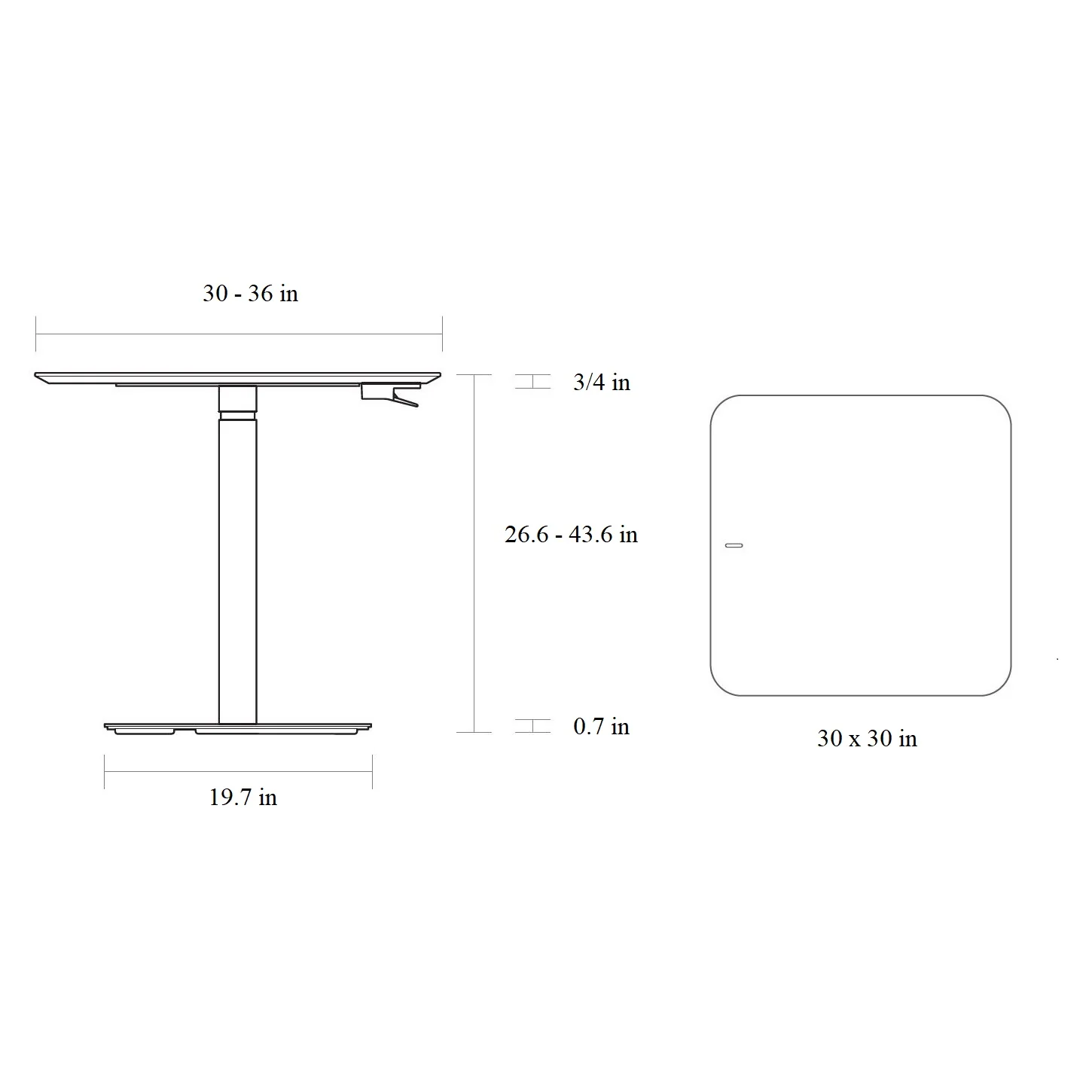 Float Gather Square Table - Image 5