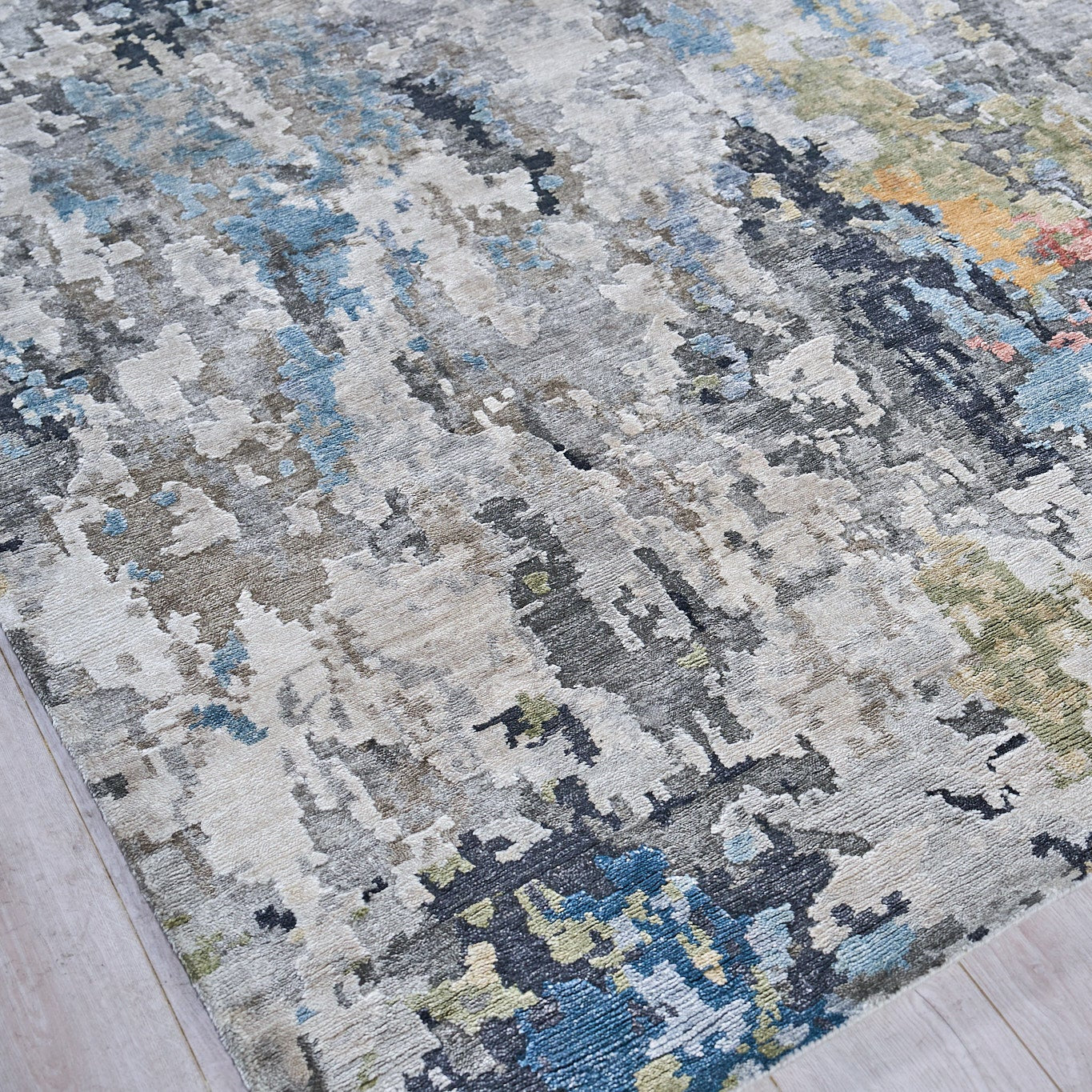 Floor Art Silver/Grey/Coffee Area Rug - Image 6