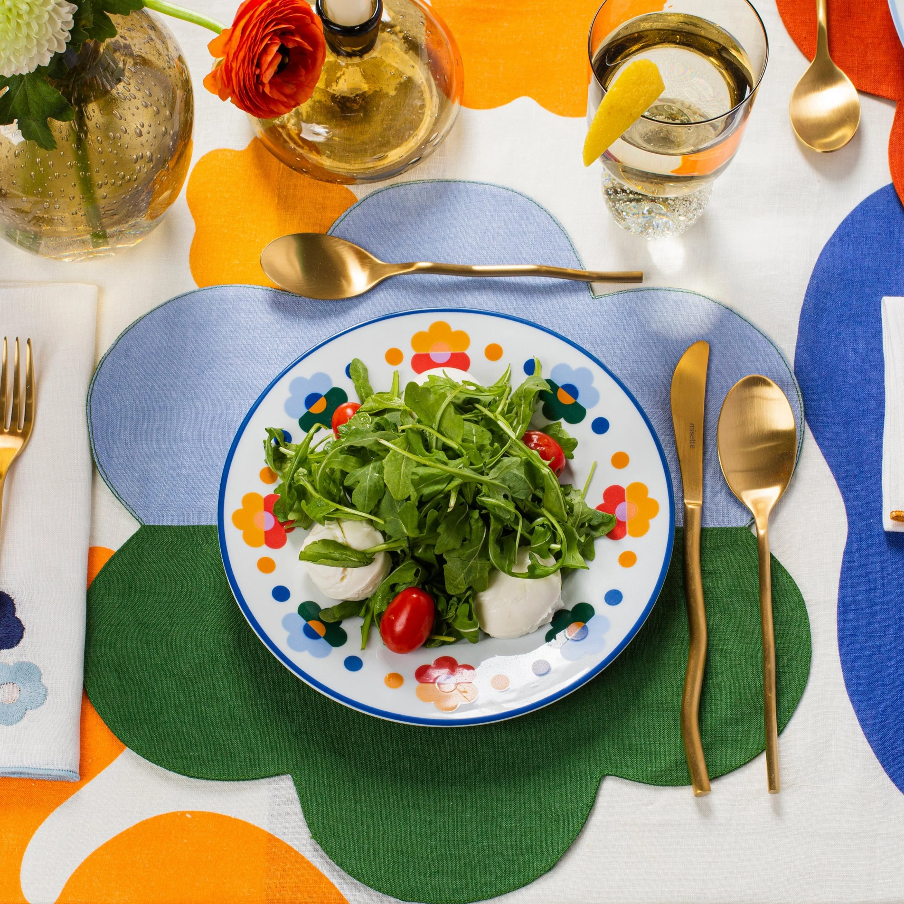 Floral Salad Plate (Set of 4) - Image 2