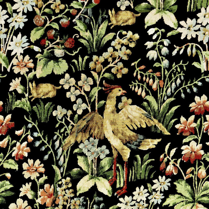 Floral Tapestry Wallpaper Sample Swatch - Image 2