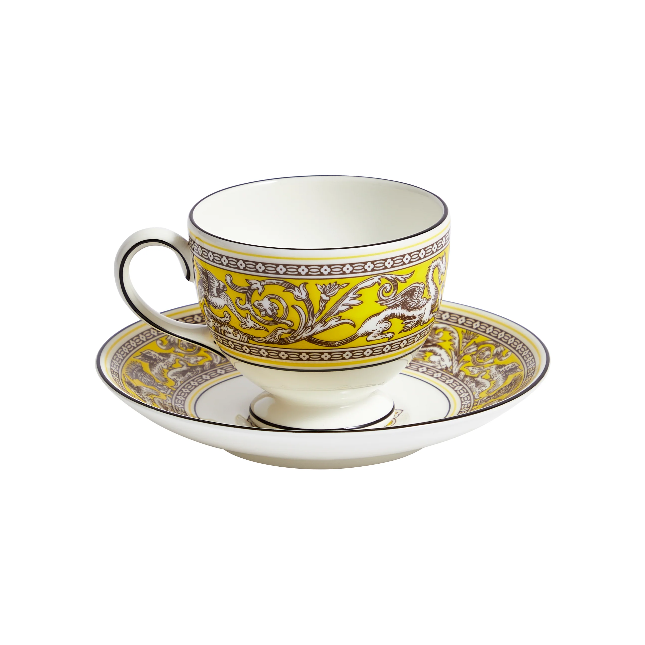 Florentine Teacup and Saucer - Image 2