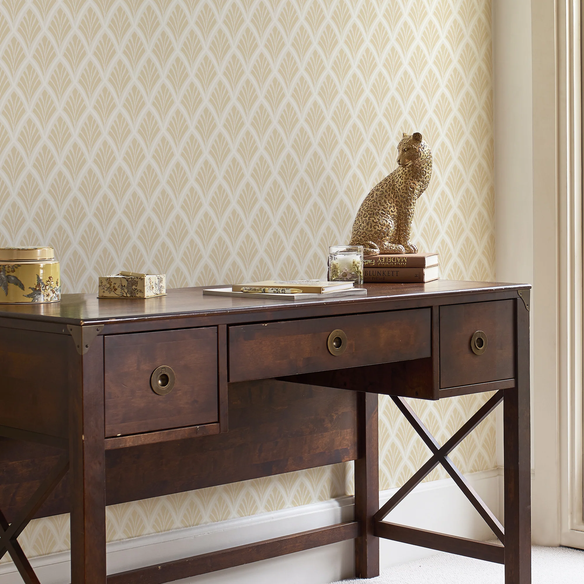 Laura Ashley Florin Duck Egg Wallpaper Wallpaper - Image 2