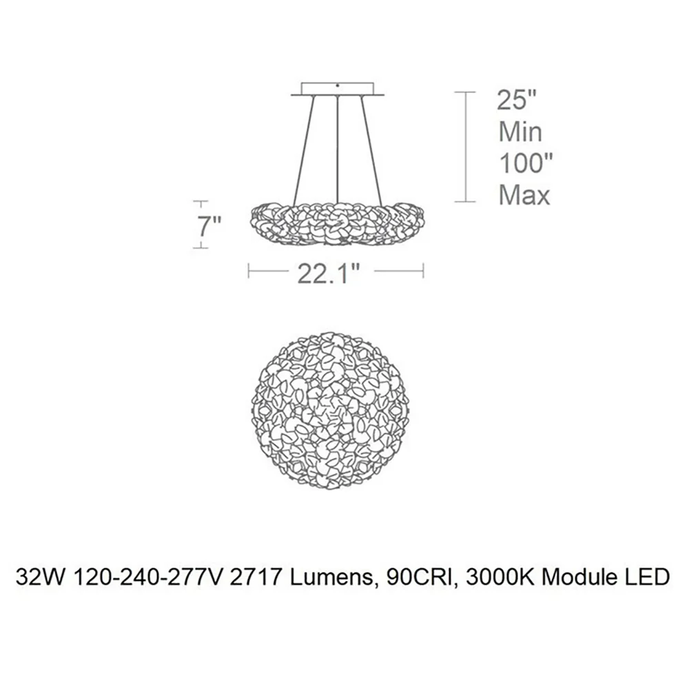 Fluffy LED Pendant Light - Image 8