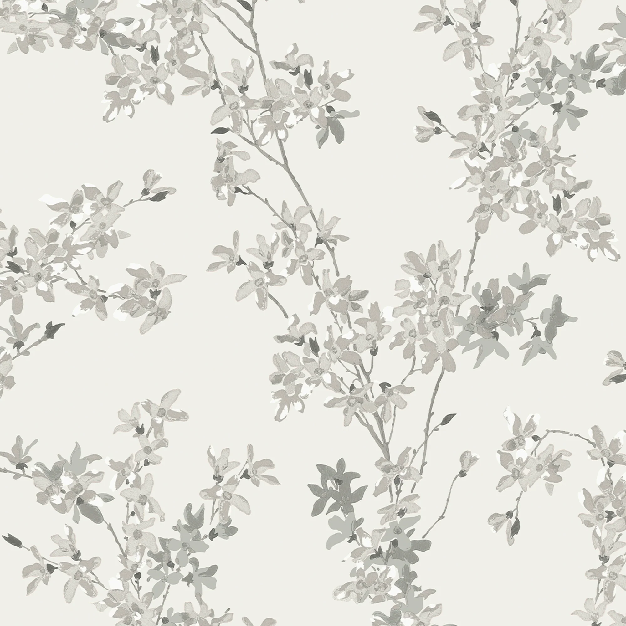 Laura Ashley Forsythia Steel Wallpaper Wallpaper