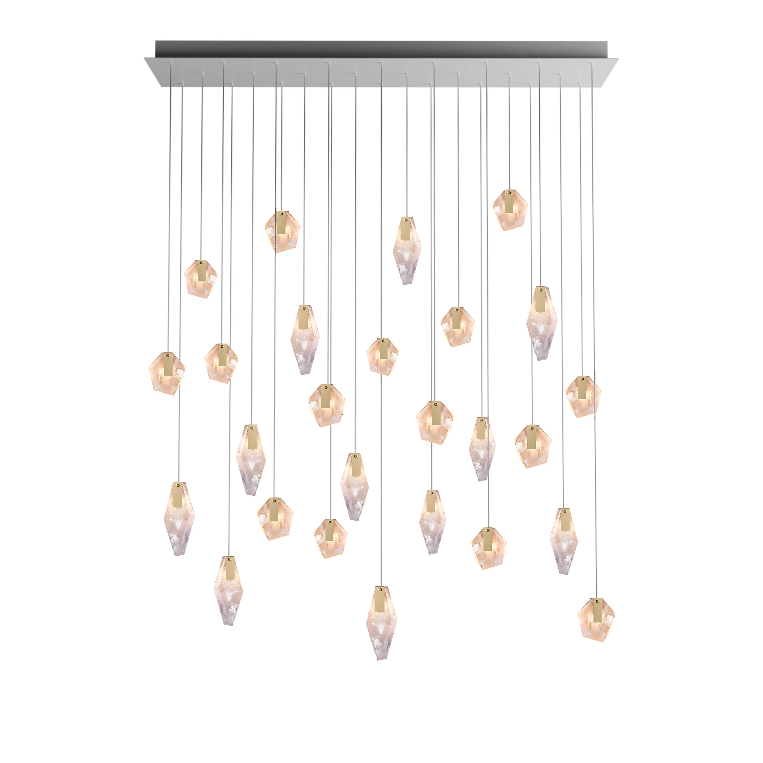 Fragments Rectangle LED Chandelier
