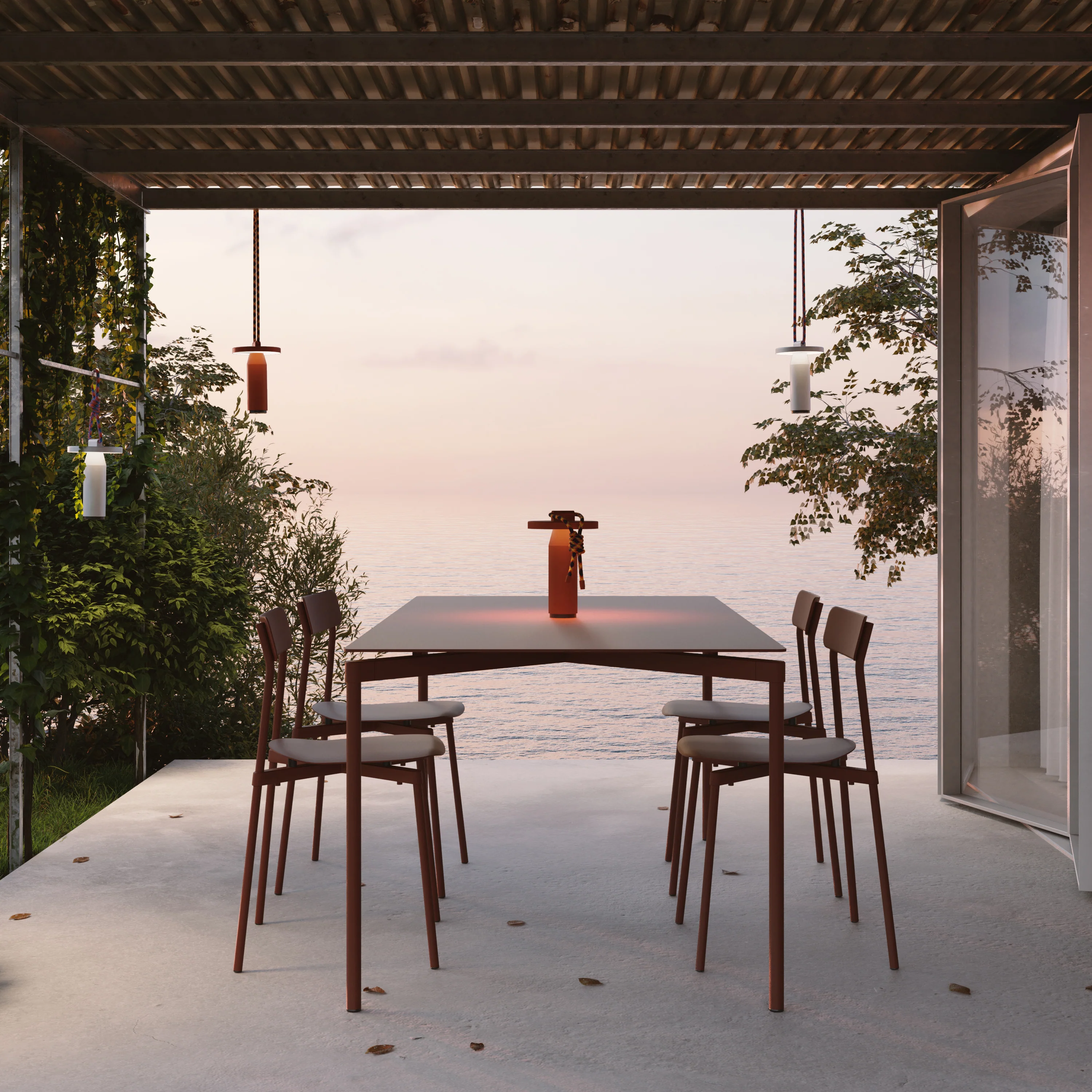 Fromme Rectangle Outdoor Dining Table - Image 2