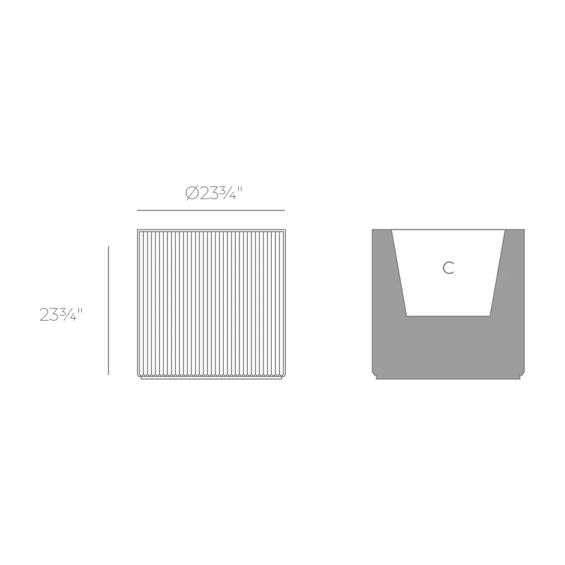 Gatsby Cylinder Planter - Image 16