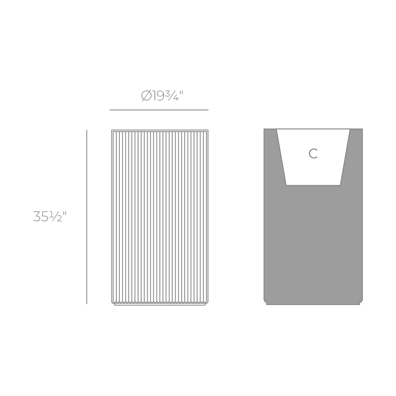Gatsby Cylinder Planter - Image 18