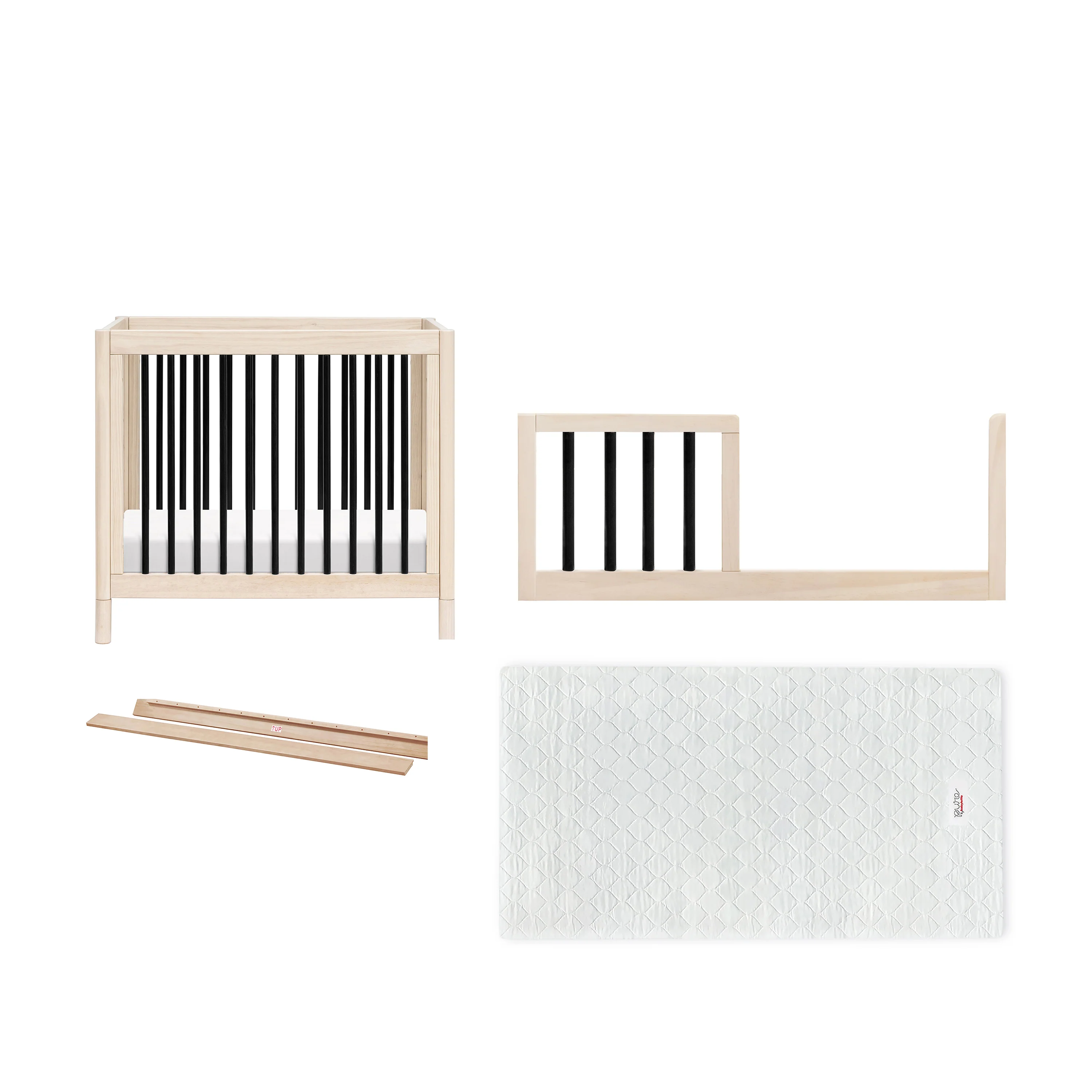 Gelato 4-in-1 Convertible Mini Crib and Twin Bed - Image 43